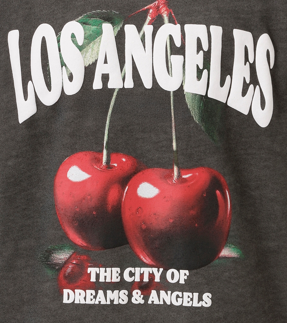 Aniston CASUAL Sweatshirt , mit knackigen Kirschen und Schriftzügen bedruckt - NEUE KOLLEKTION
