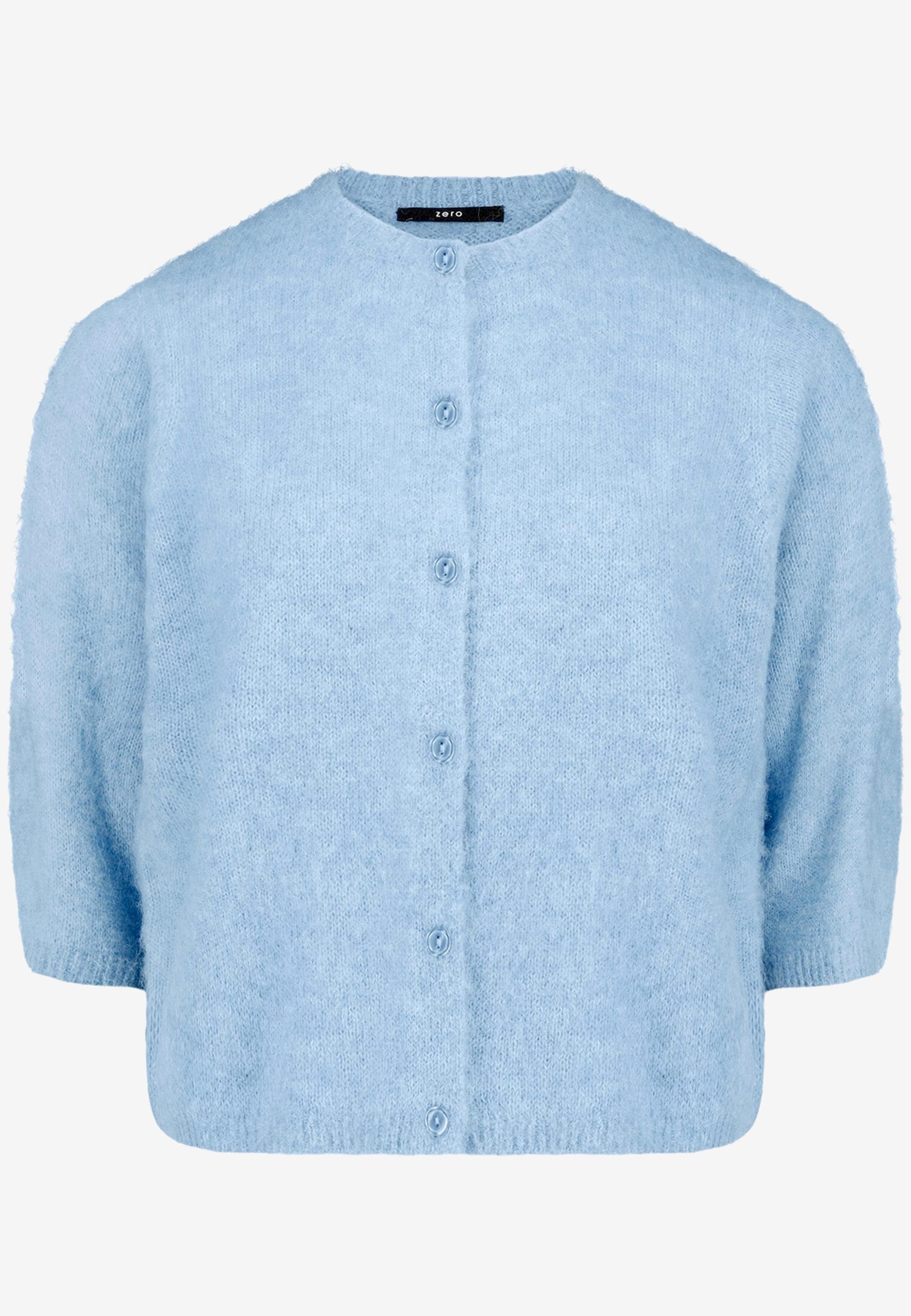 Zero Veste en tricot Cardigan manches 3/4 avec boutons / en laine