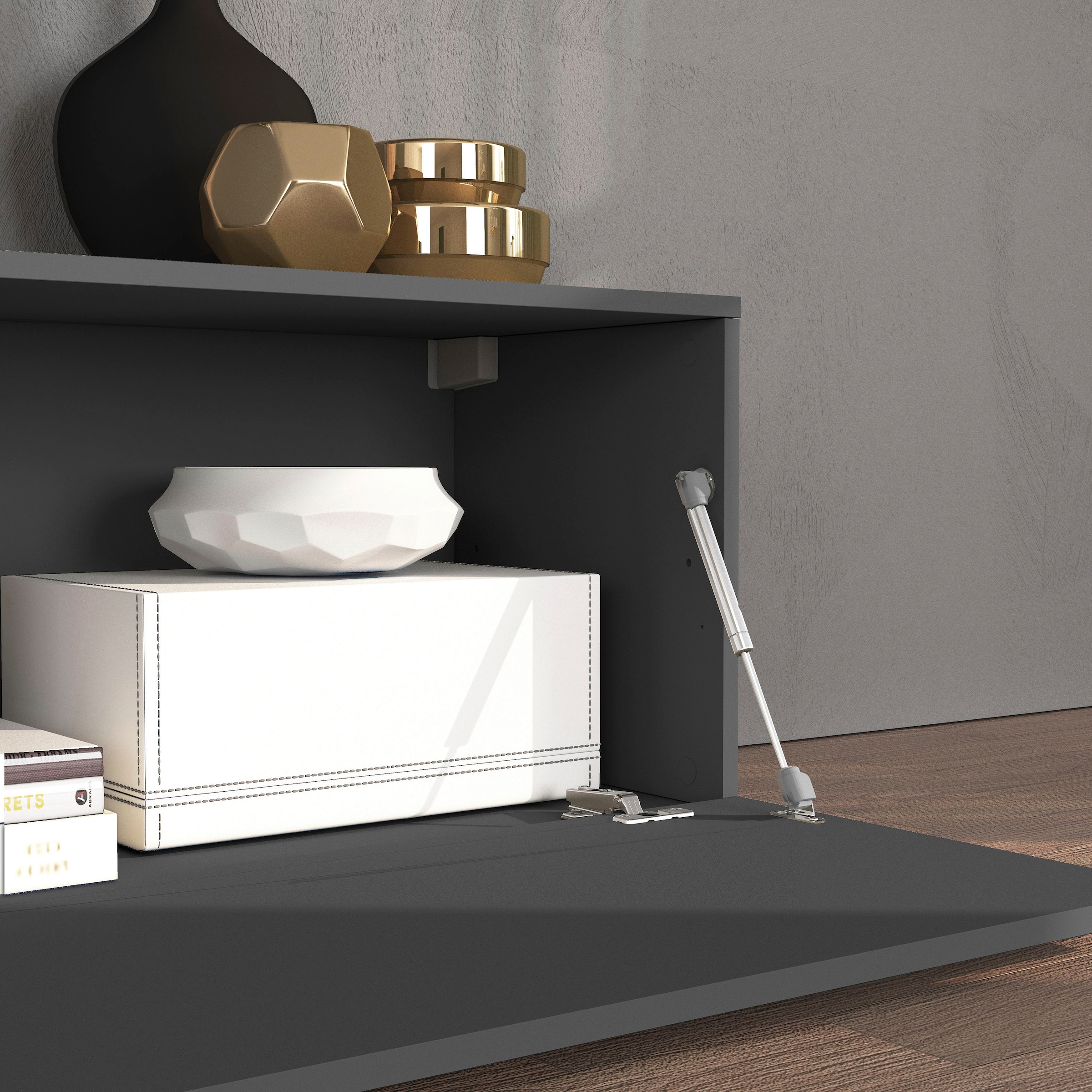 GOODproduct Meuble mural »Chronos Wohnwand, Medienwand, 8-er set« Set, 8 cuis tlg.