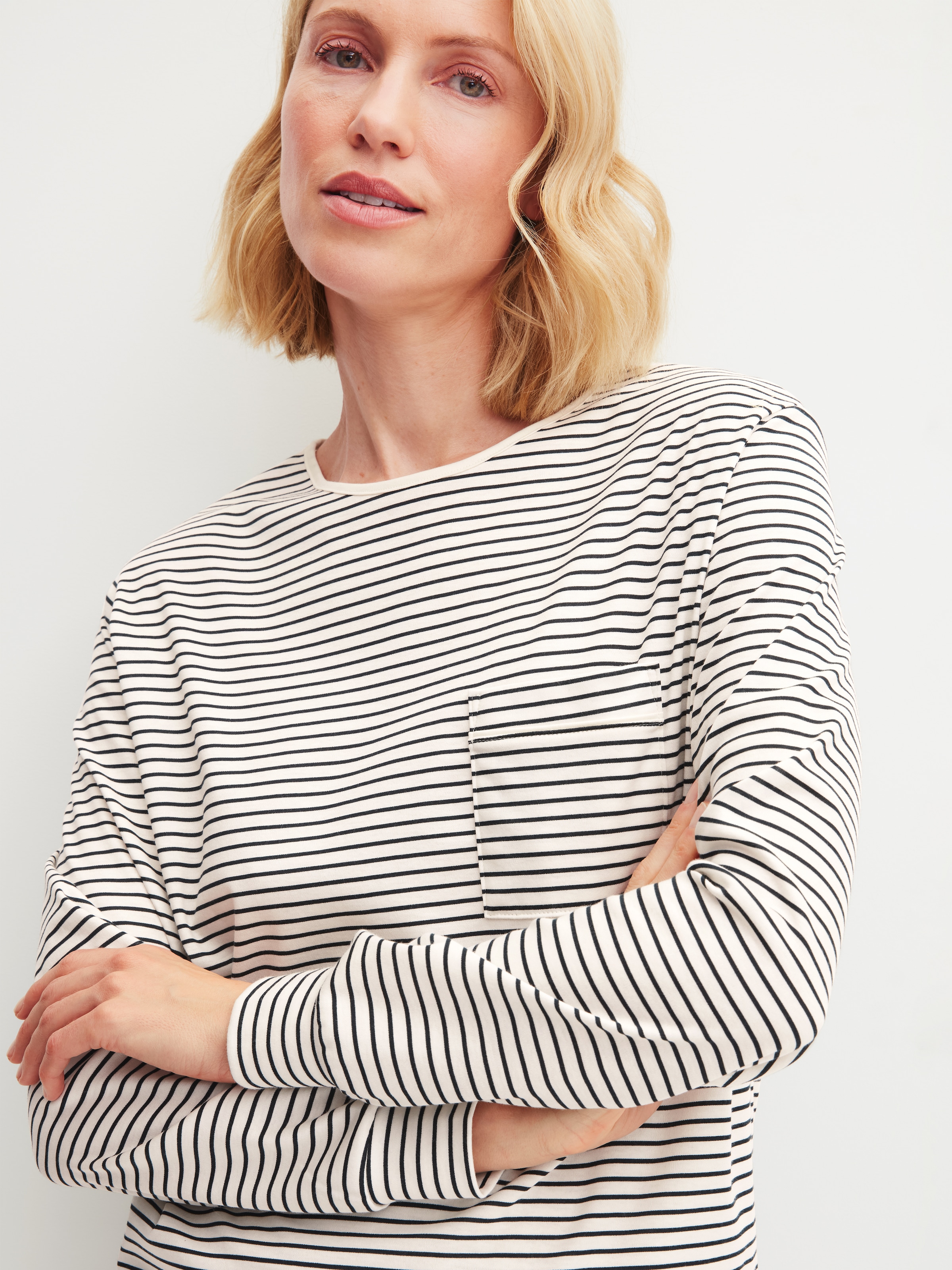 CALIDA Pyjama »Sweet Dreams« 2 pièces Langarm, Rundhals, Interlock-Qualität, weich, bequem