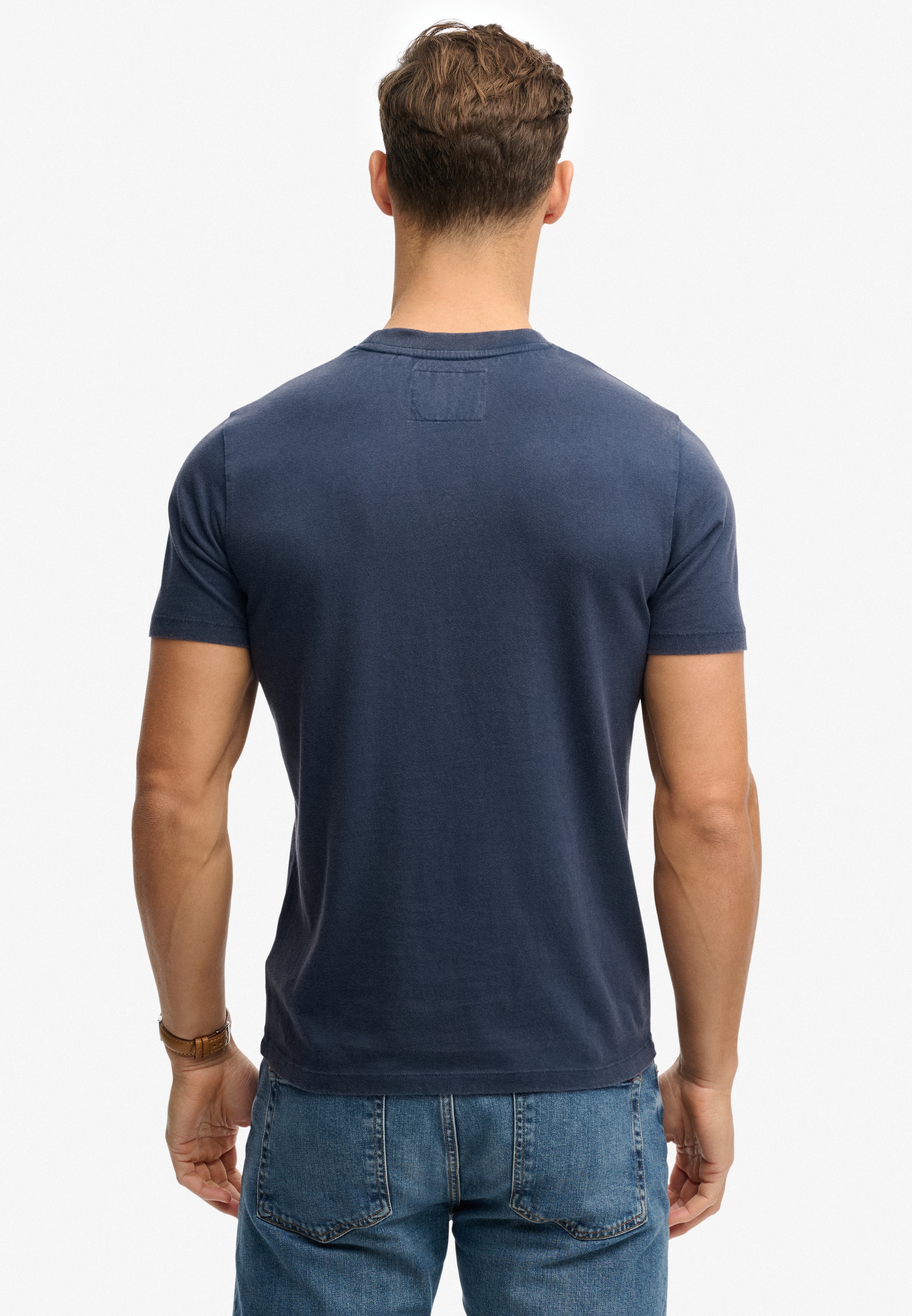 Superdry Rundhalsshirt »VINTAGE PREP RELAXED TEE« mit coolem Rissdruck