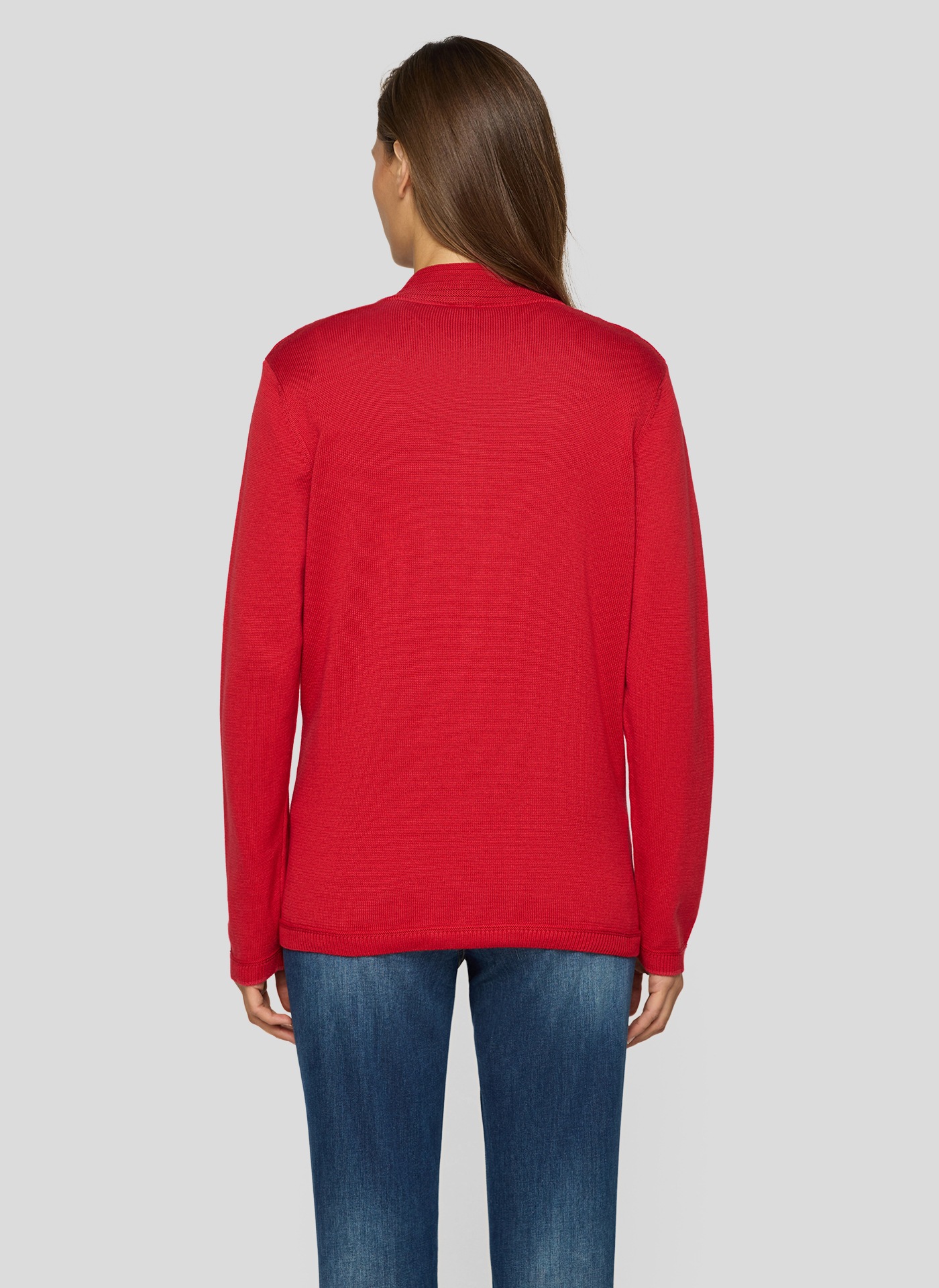 Rabe Veste en tricot mit Reissverschluss und Stehkragen