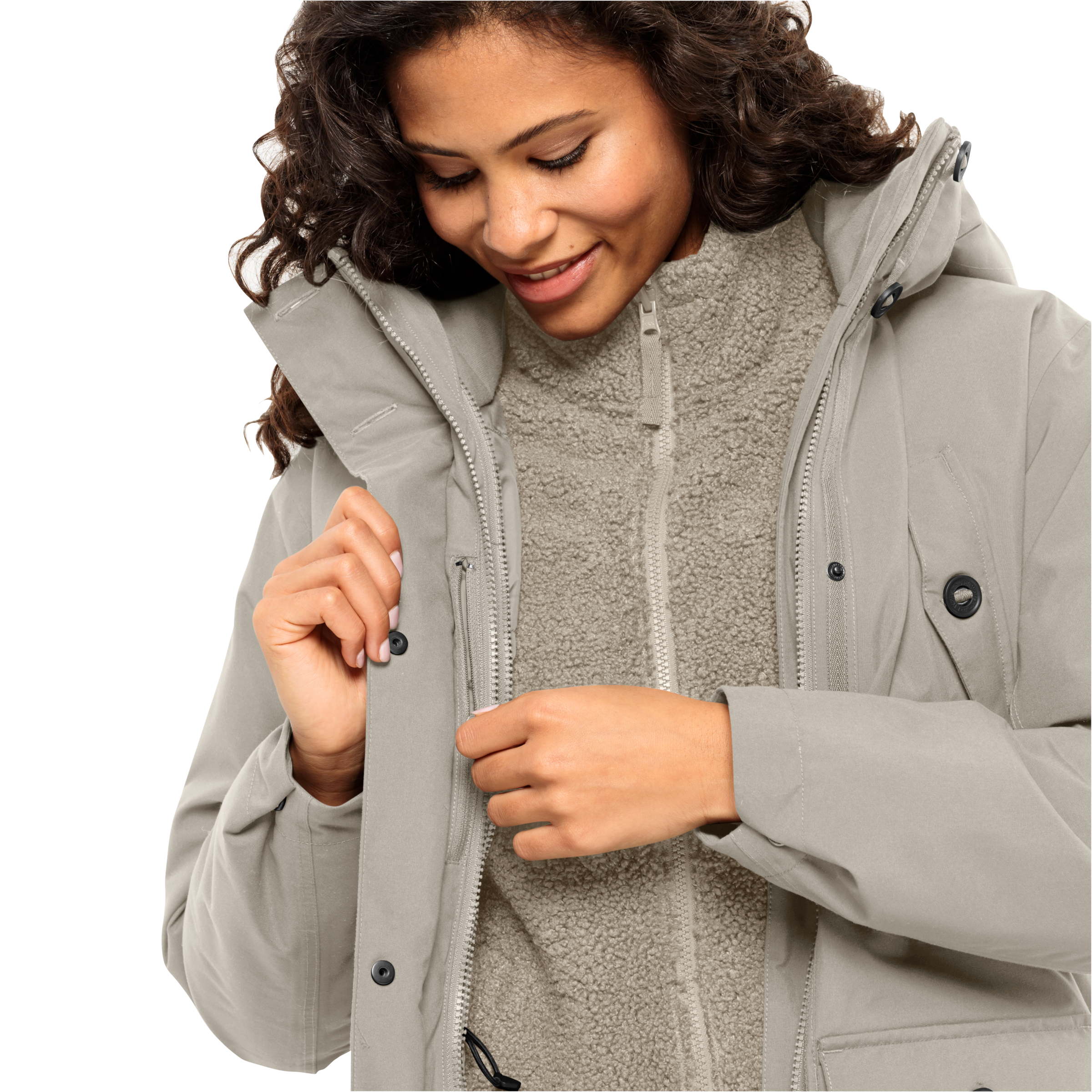 Jack Wolfskin 3-in-1-Funktionsmantel »EISWALD 3IN1 PARKA W« Wärmend, winddicht, Übergangsjacke