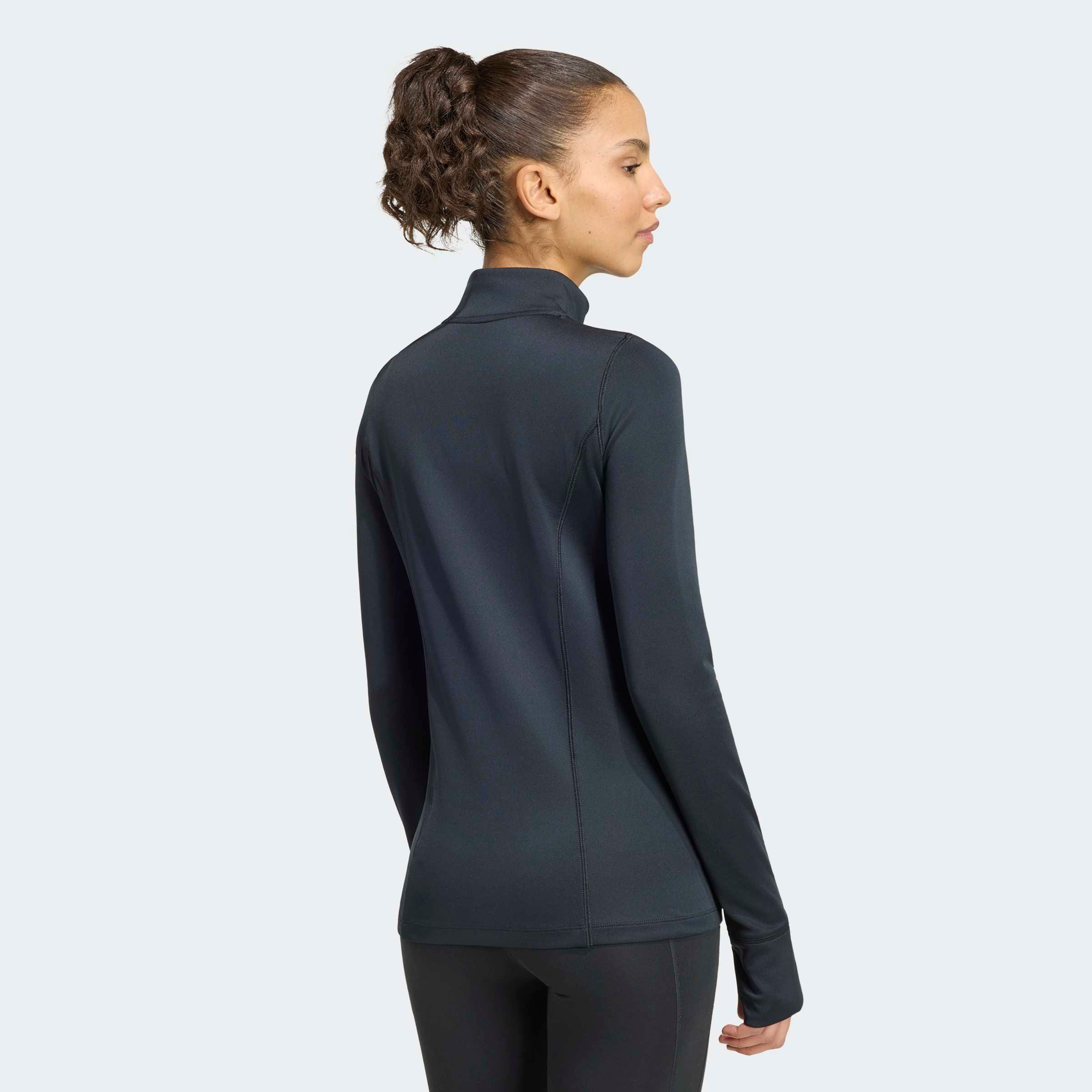 adidas Performance Rollkragenpullover »WORKOUT ESSENTIALS 1/4 ZIP COVER UP« mit Reissverschluss, für Sportmode und Streetwear, sportlicher Stil