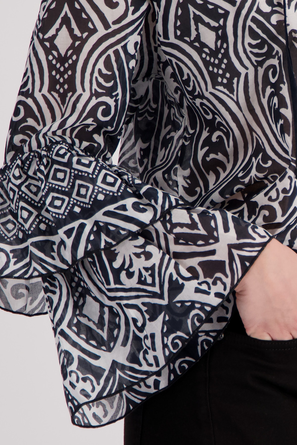 Monari Schlupfbluse mit Alloverprint