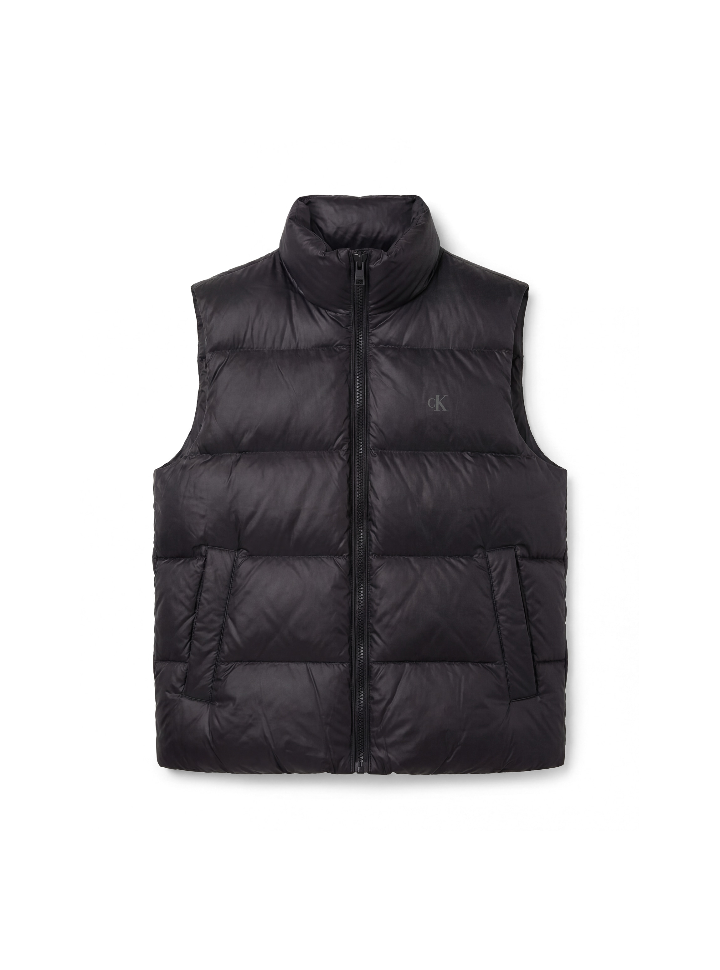 Calvin Klein Steppjacke »GLOSSY STAND COLLAR DOWN« ohne Kapuze Regular fit mit Stehkragen