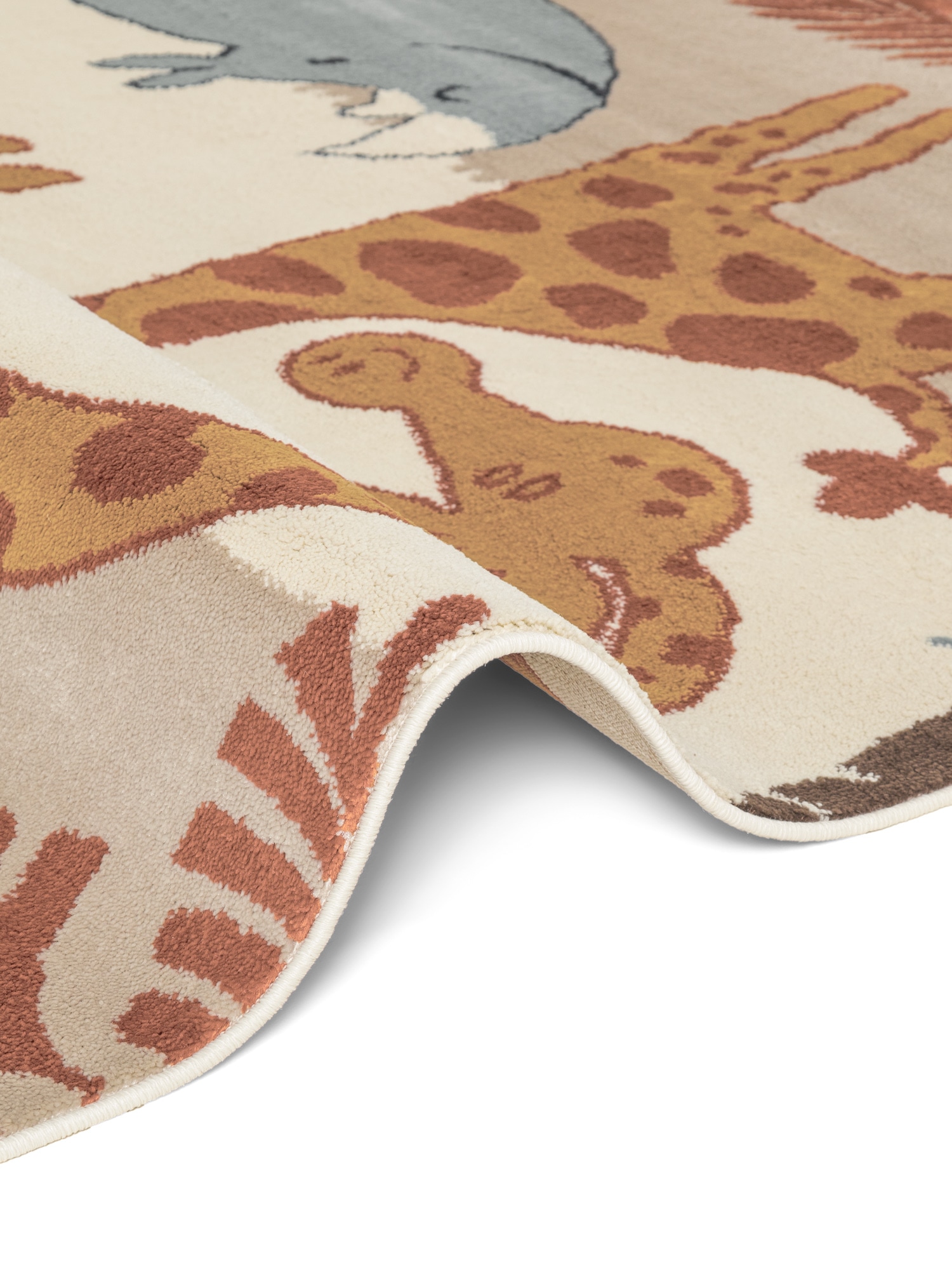 HANSE Home Tapis pour enfants »Savanna« Rectangulaire 10 mm Höhe Pflegeleicht, Weich, Kinderzimmer, Spielteppich, Spielunterlage