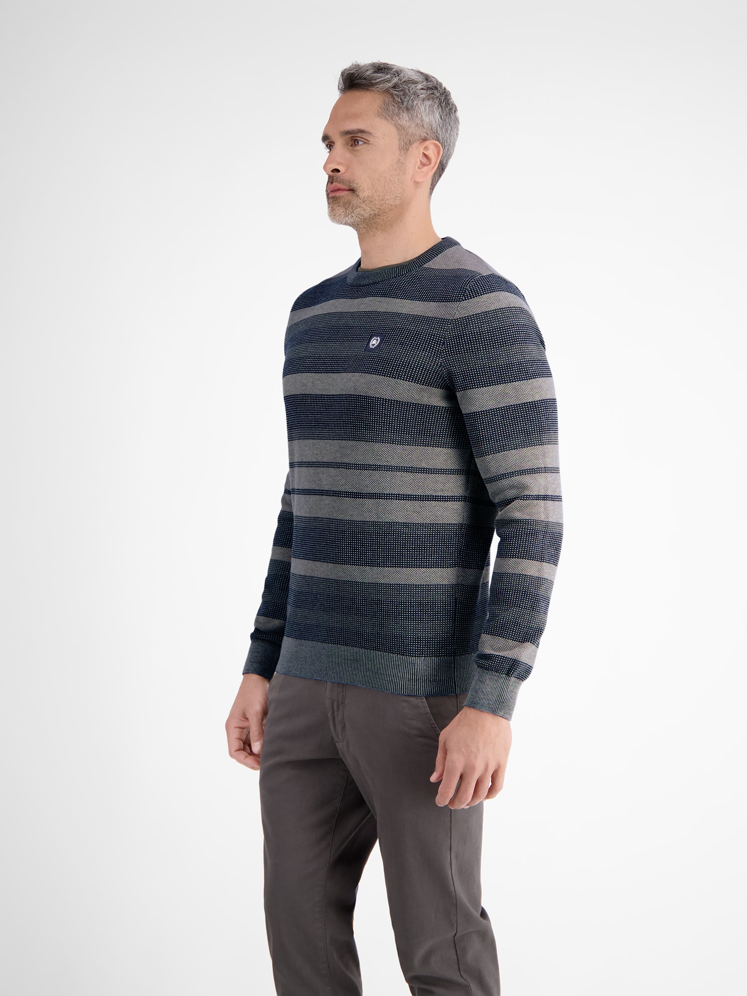 LERROS Strickpullover »LERROS Gestreifter Strickpullover«