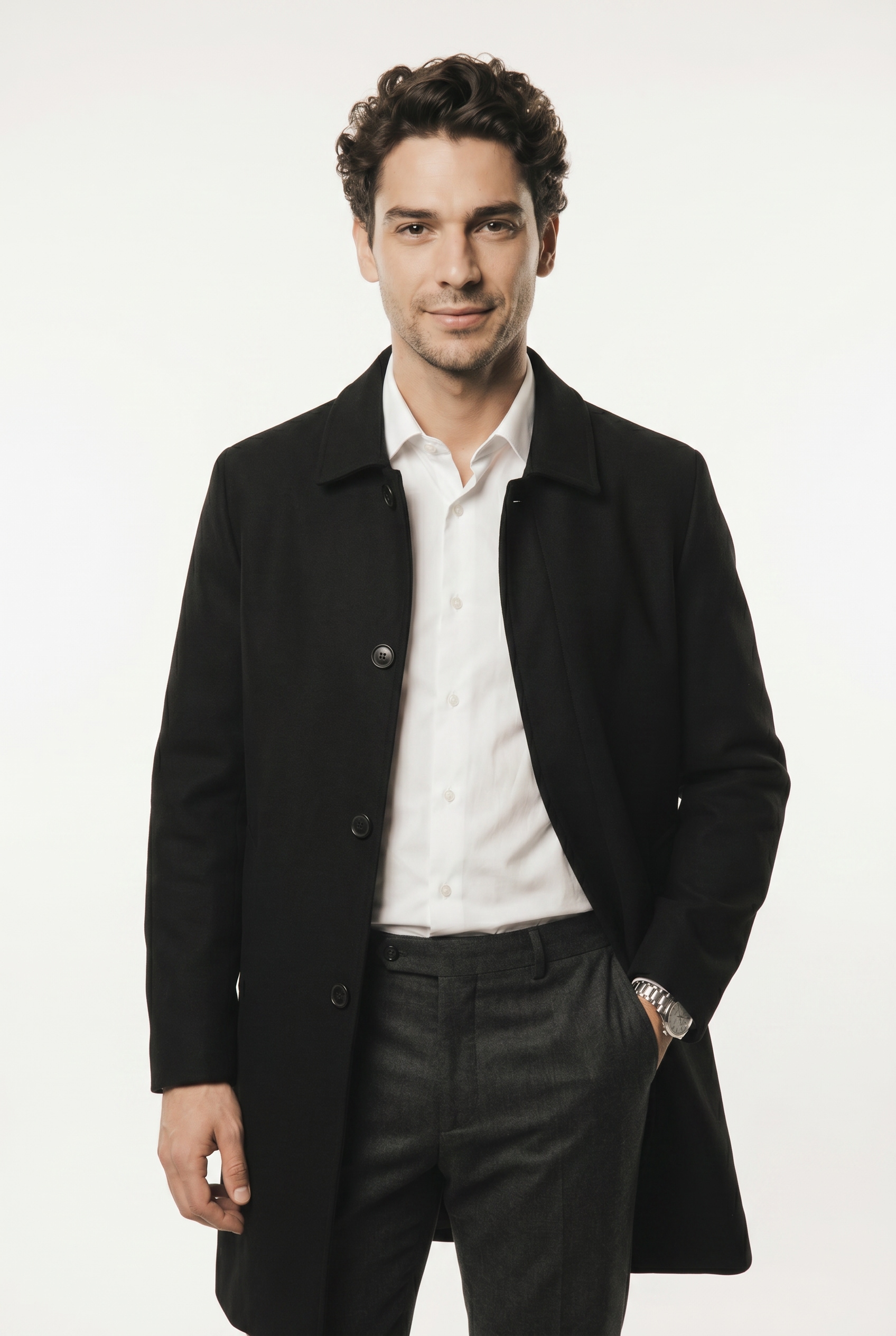 Jack & Jones Langmantel »JORNORREBRO WOOL BLEND MAC COAT«