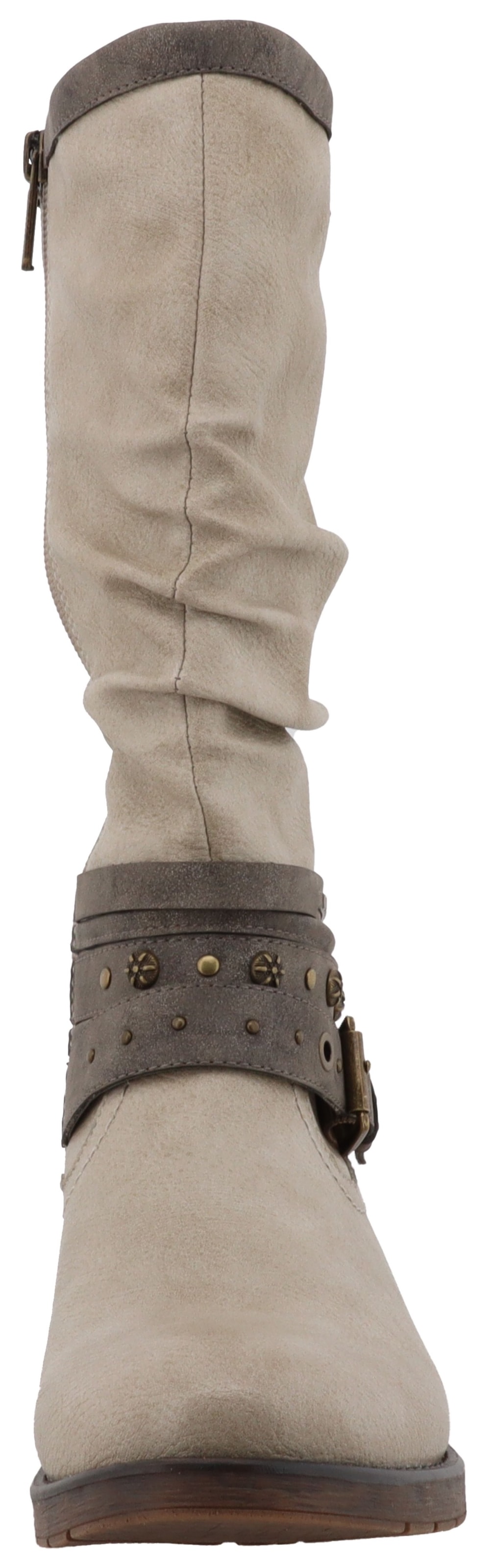 Mustang Shoes Bottes d'hiver »Elfi«  bottes avec lanières décoratives et talon bloc
