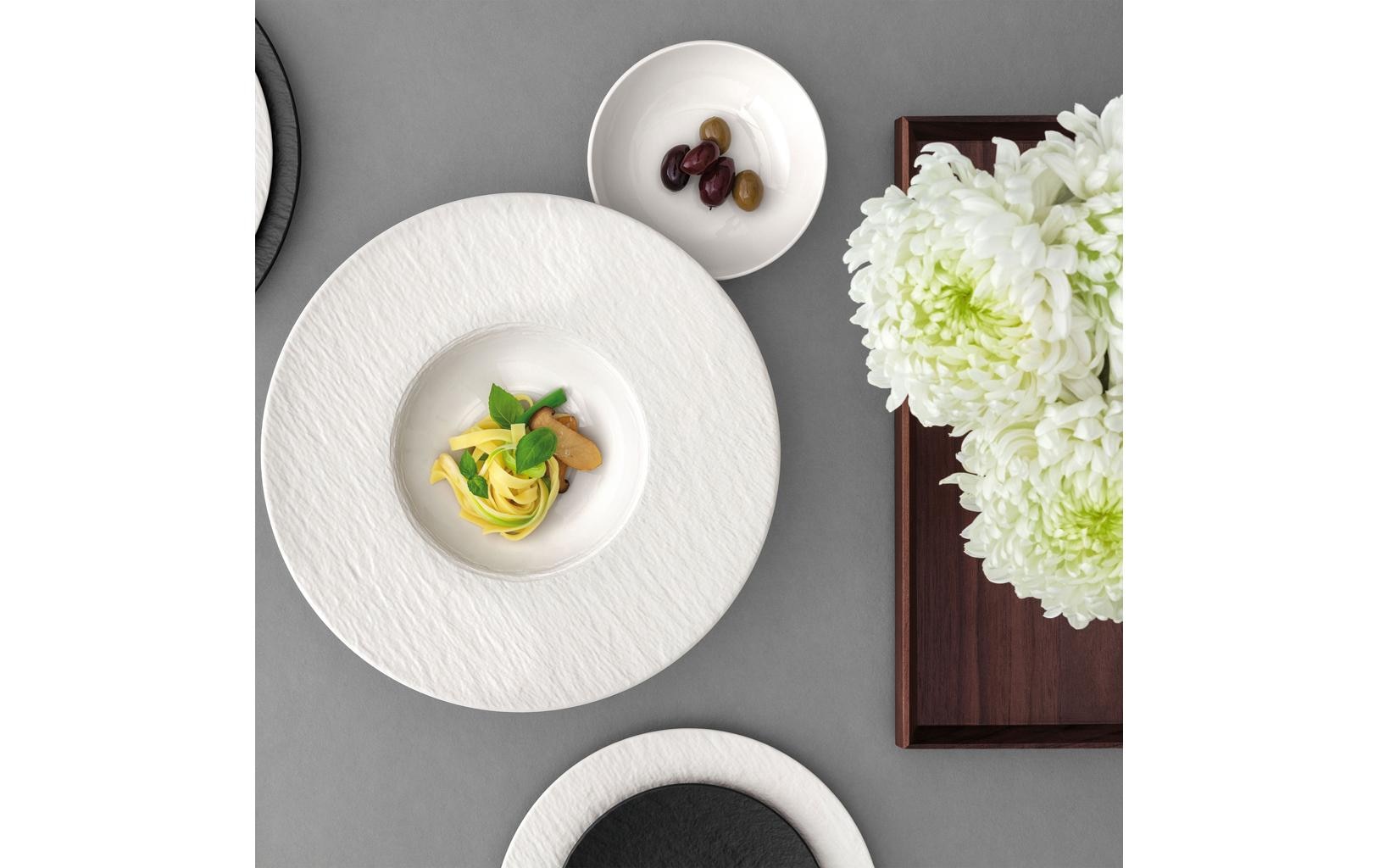 Villeroy & Boch Assiette à pâtes »Manufacture Ice 6 Stück« Moderner Pastateller aus Premium-Porzellan