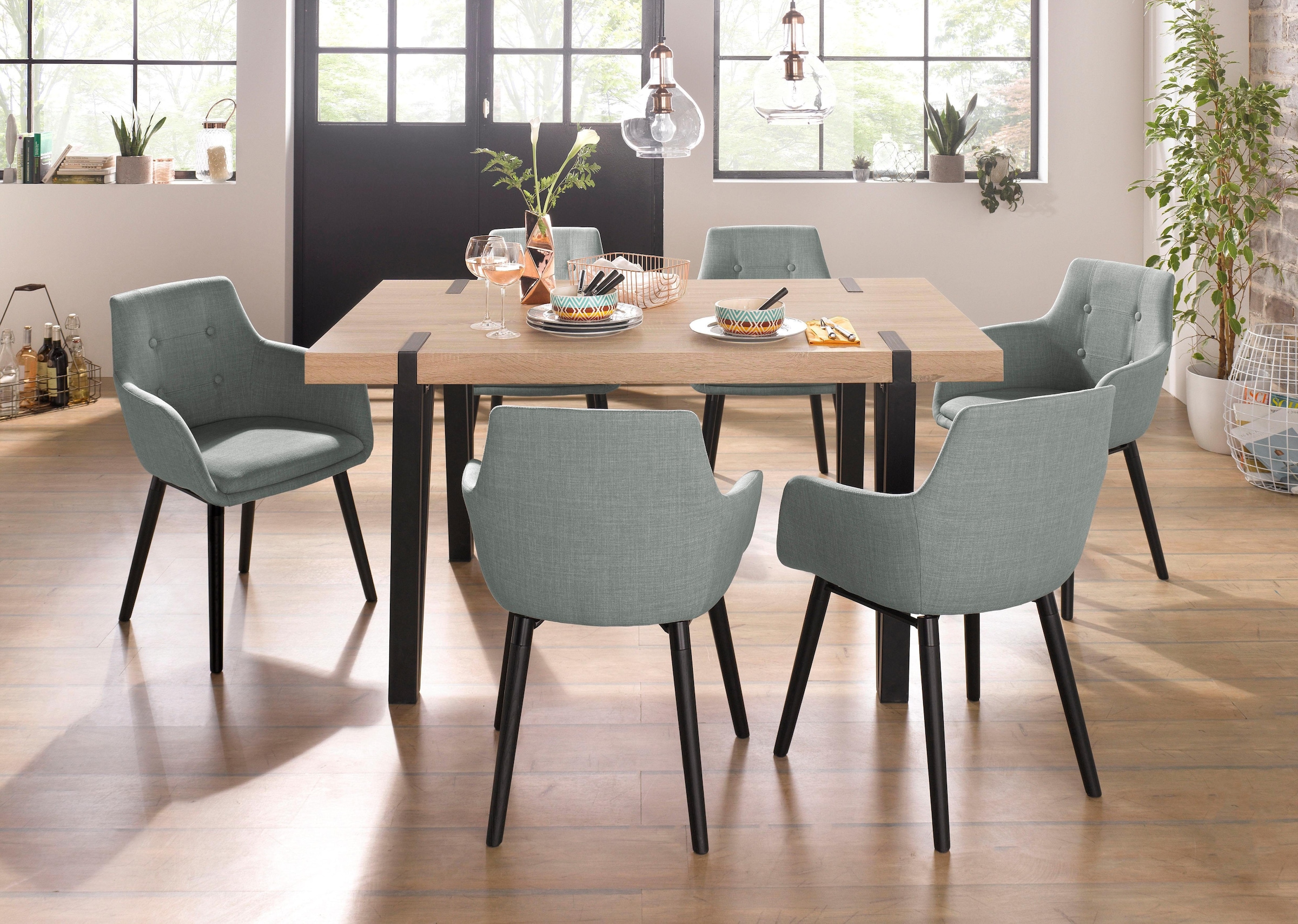 GOODproduct Table de salle à manger »Sanchez« Breite 150 cm