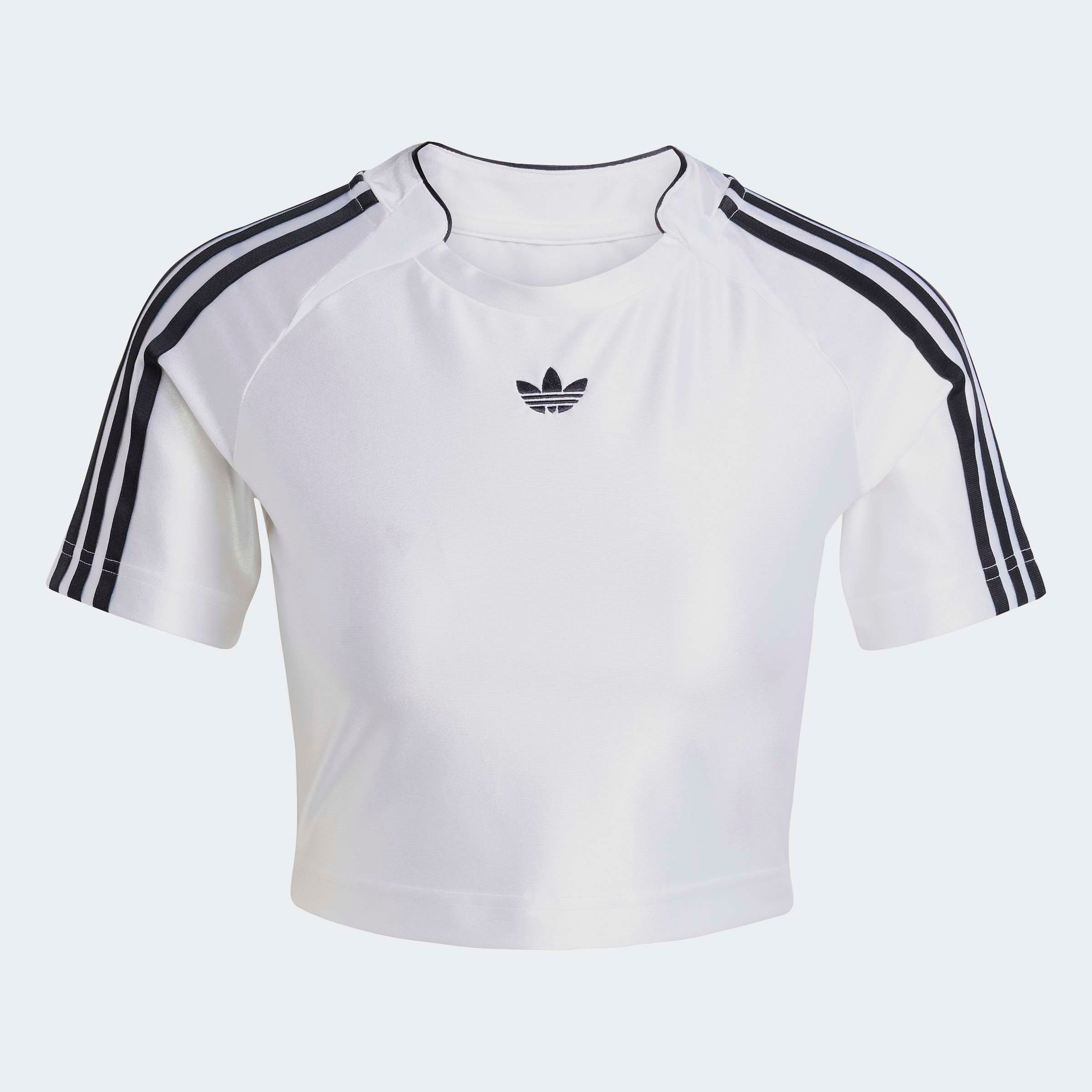 adidas Originals T-Shirt »TEAMGEIST TOP« bauchfrei, schmale Passform, mit Elasthan, aus Baumwollmix
