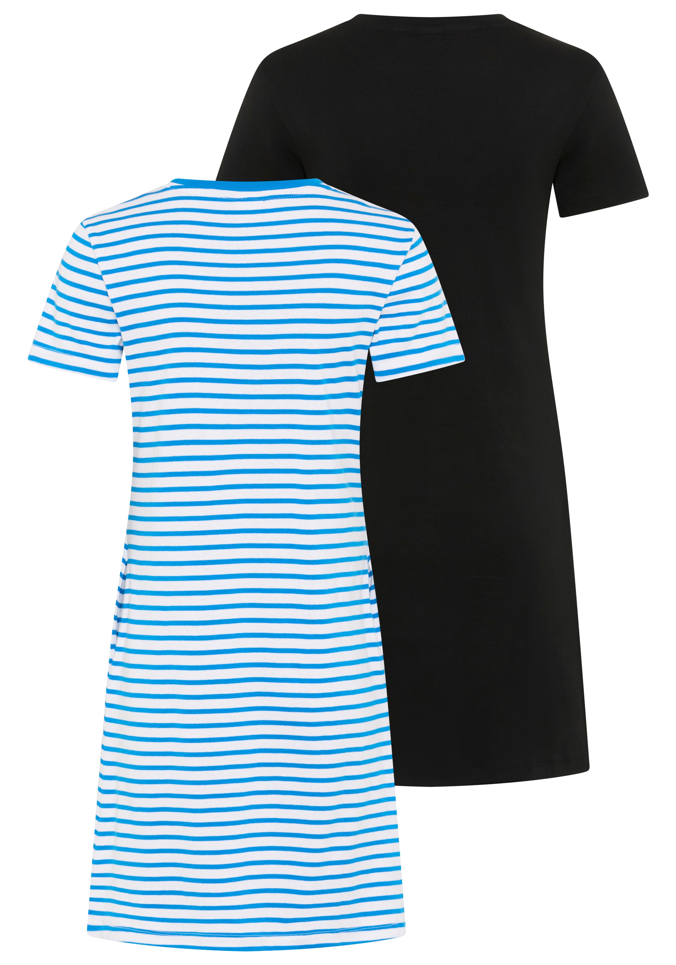 KangaROOS Shirtkleid Nahttaschen Basic Kleid, schmale Passform, für Casualmode und Streetwear