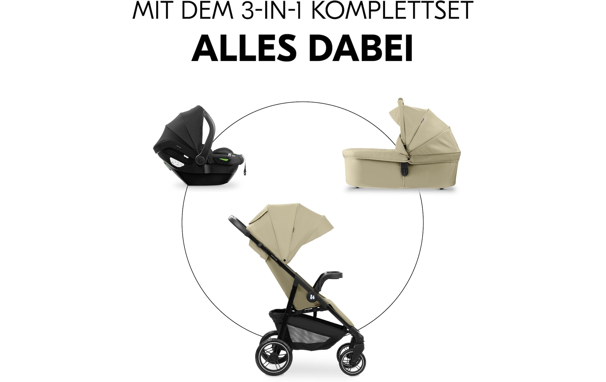 Hauck Kombi-Kinderwagen »Shop N Care Trio Set« 22 kg