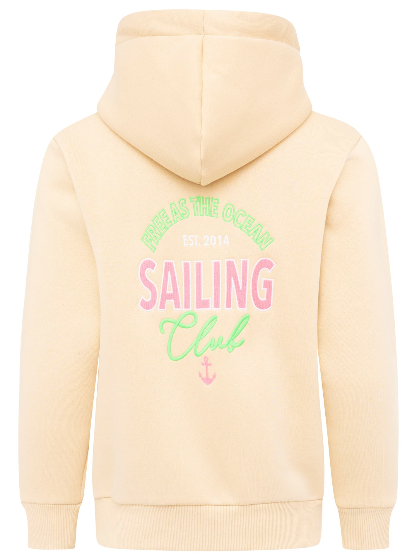 Zwillingsherz Sweat à capuche »"Sailing Club"« Kapuzensweatjacke mit grosser SAILING Applikation am Rücken und Tasche