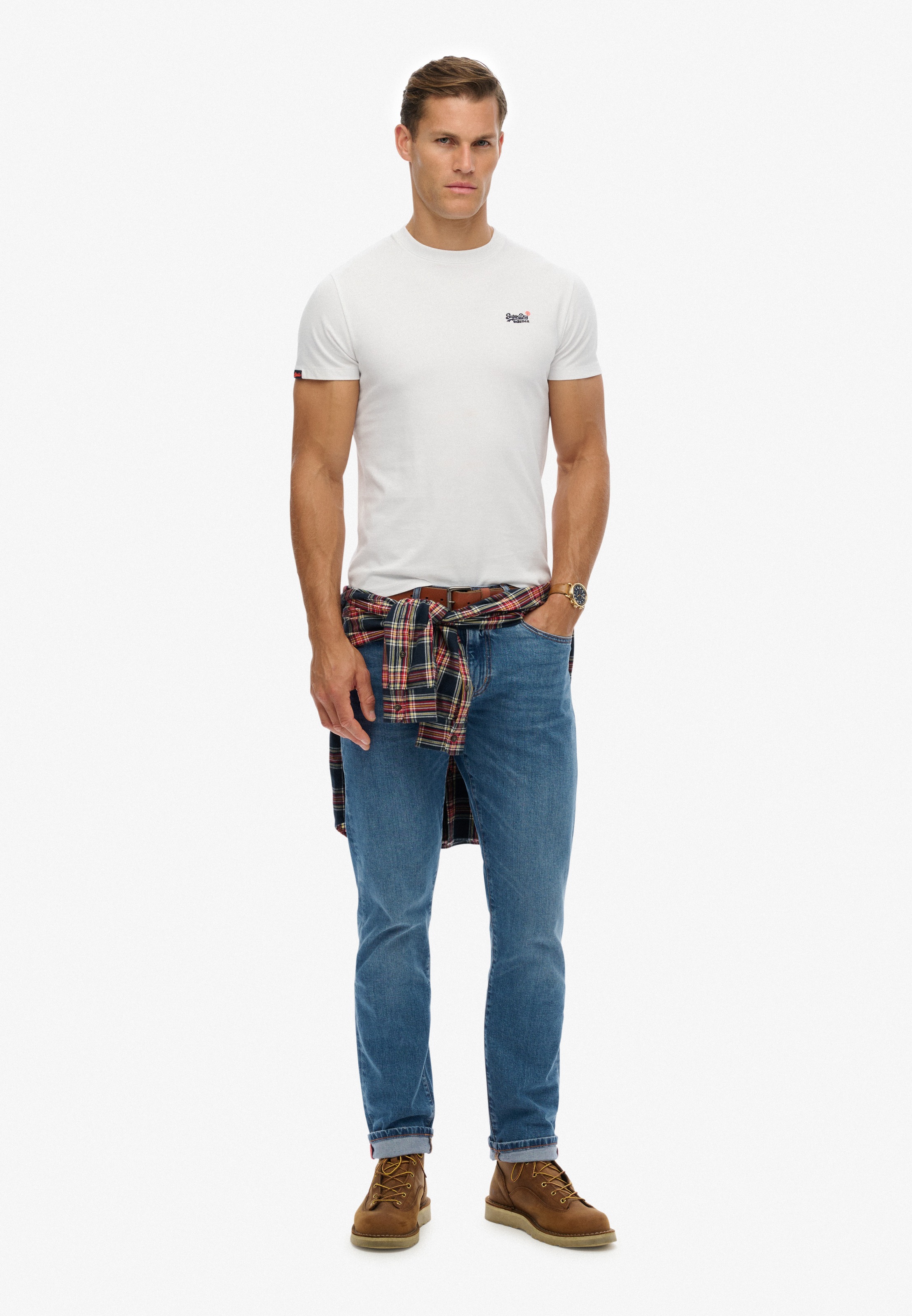Superdry Rundhalsshirt »ESSENTIAL CONTRAST EMB TEE«