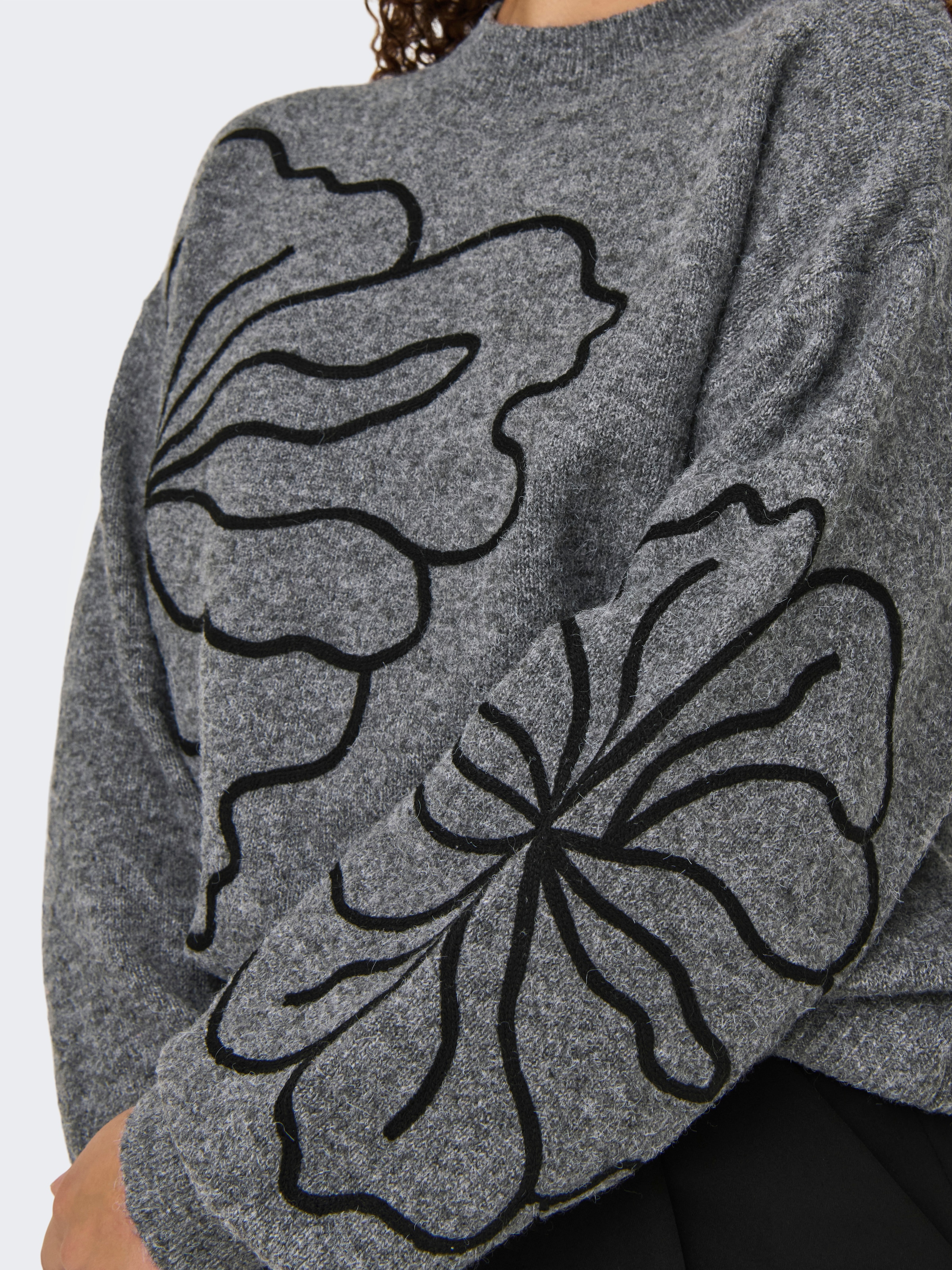 JDY Pull en tricot »JDYJELLA L/S FLOWER PULLOVER KNT NOOS«