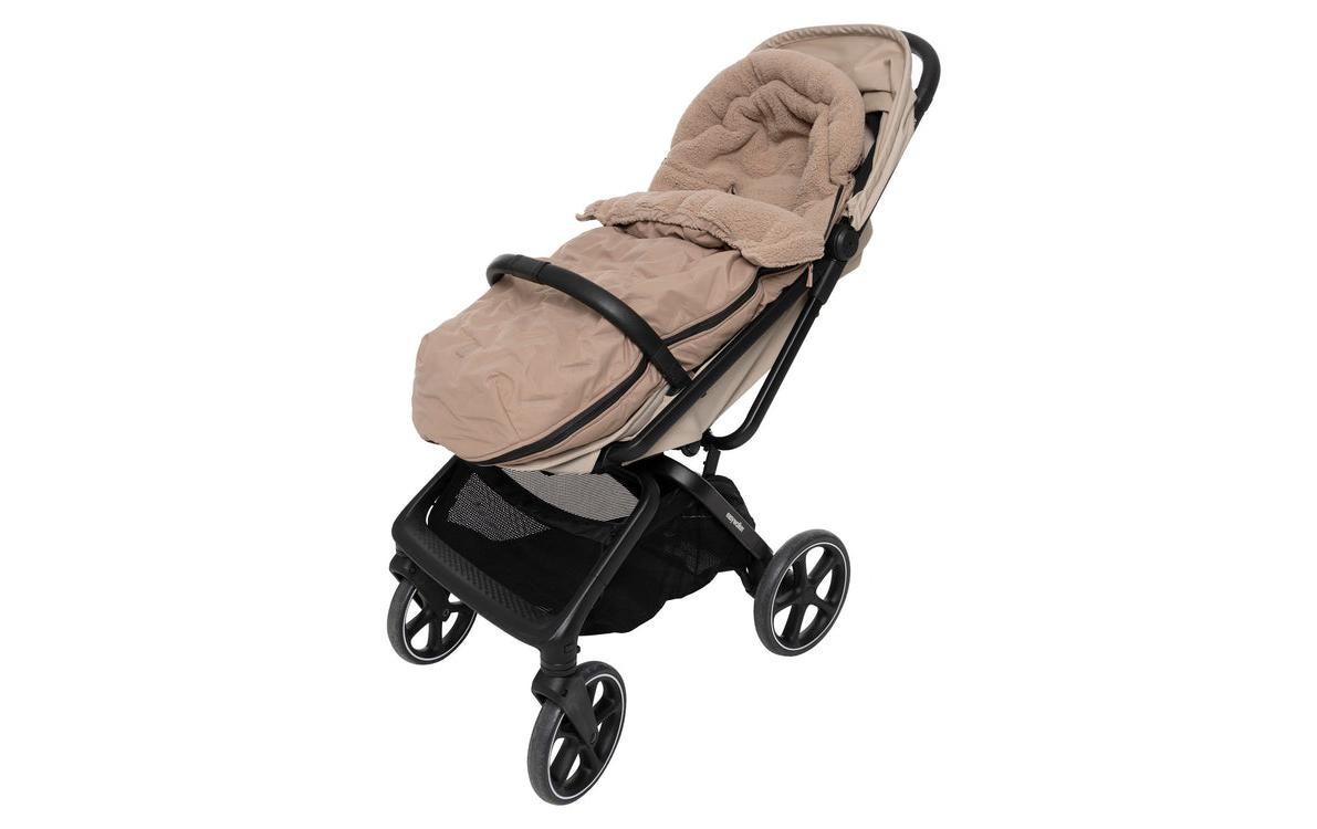 Jollein Fusssack »Embossed Milky Coffee« Wärmeschutz für Kinderwagen