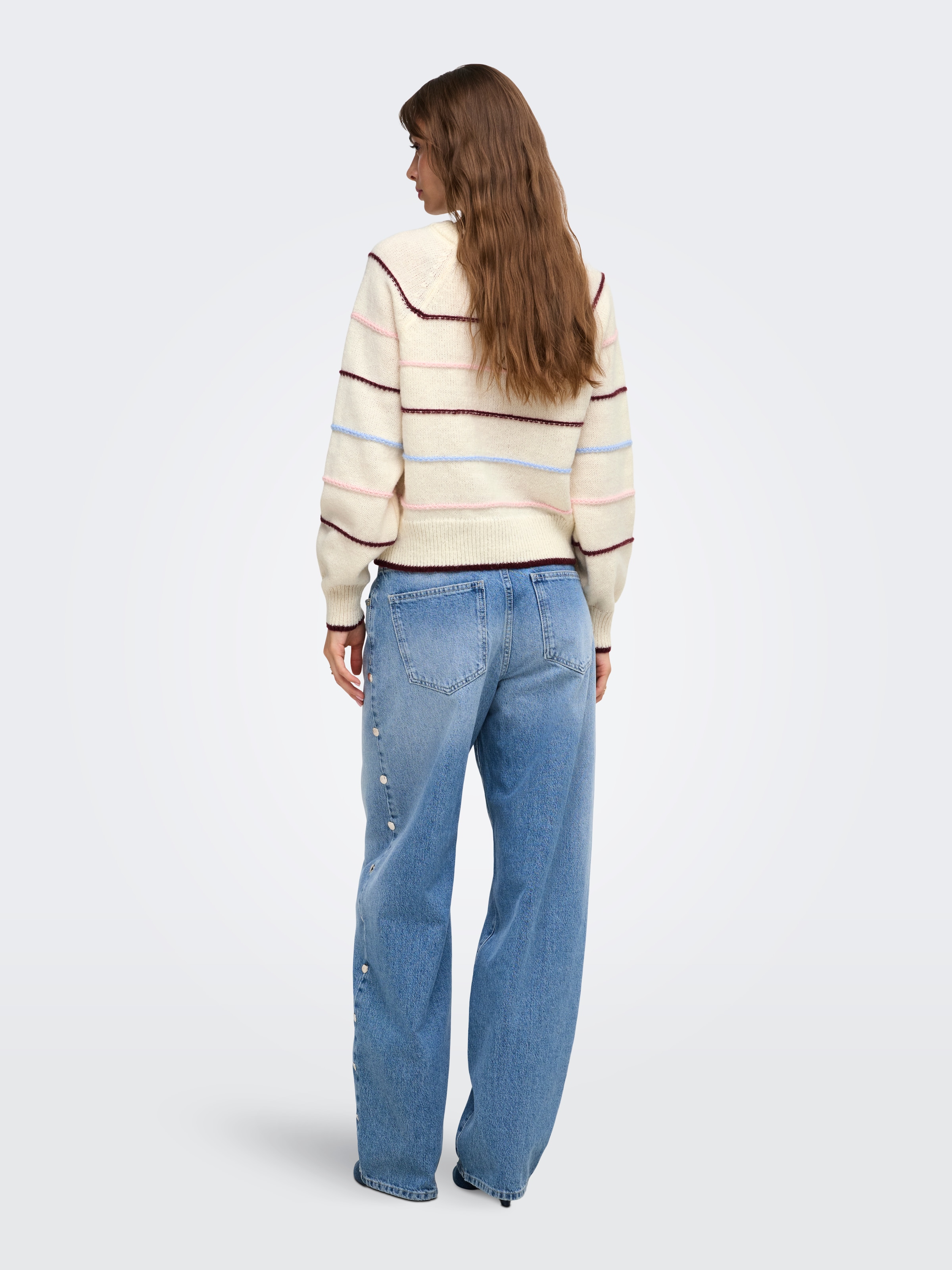 ONLY Pull en tricot »ONLADORA LS O-NECK NCA KNT« Kunstfaser, regular fit