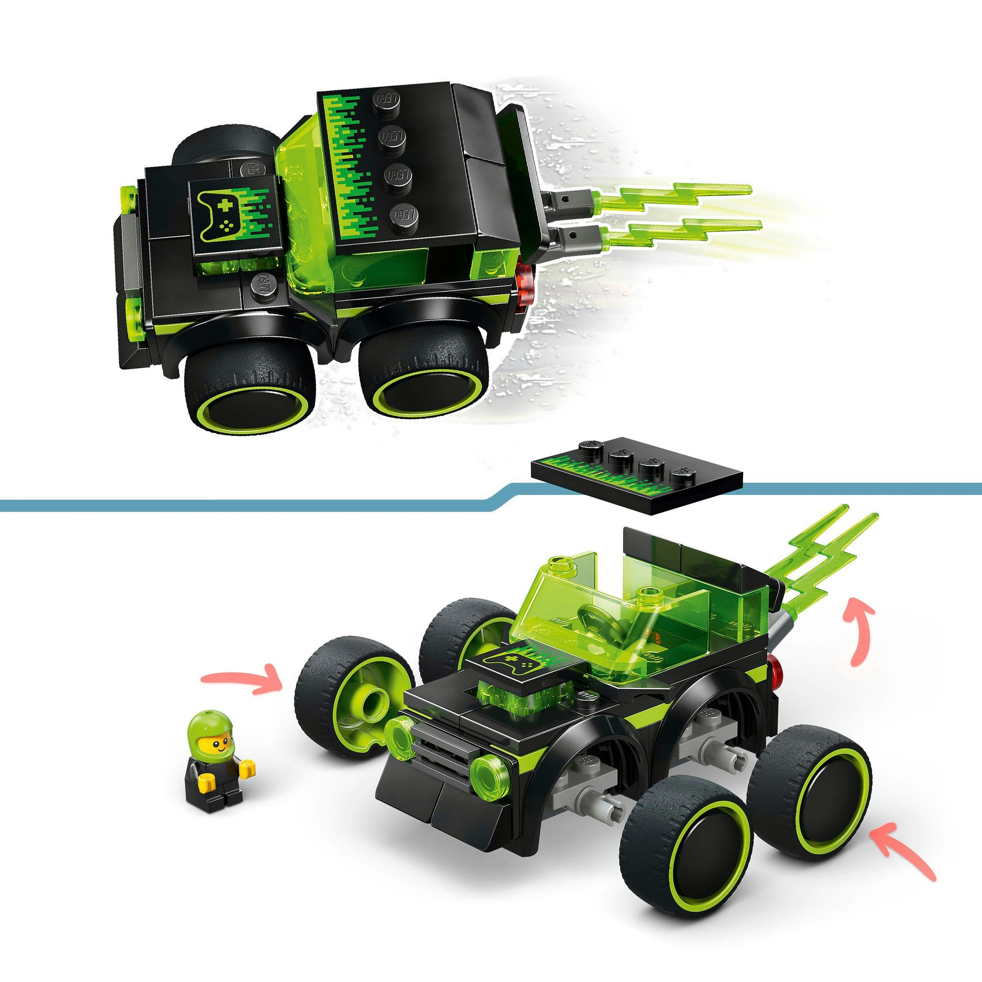 LEGO® Konstruktionsspielsteine »Coole Flitzer – Gaming-Rennauto (60484), LEGO City« Made in Europe