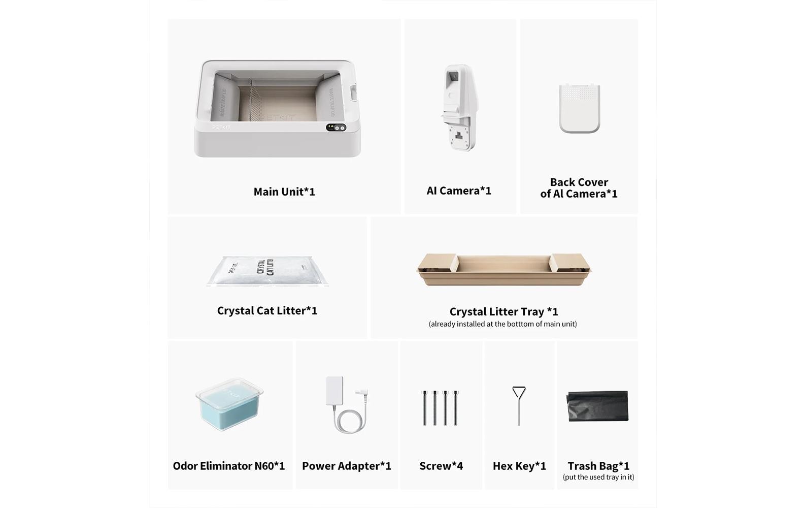 PETKIT Katzentoilette »Purobot Crystal Duo, selbstreinigend«