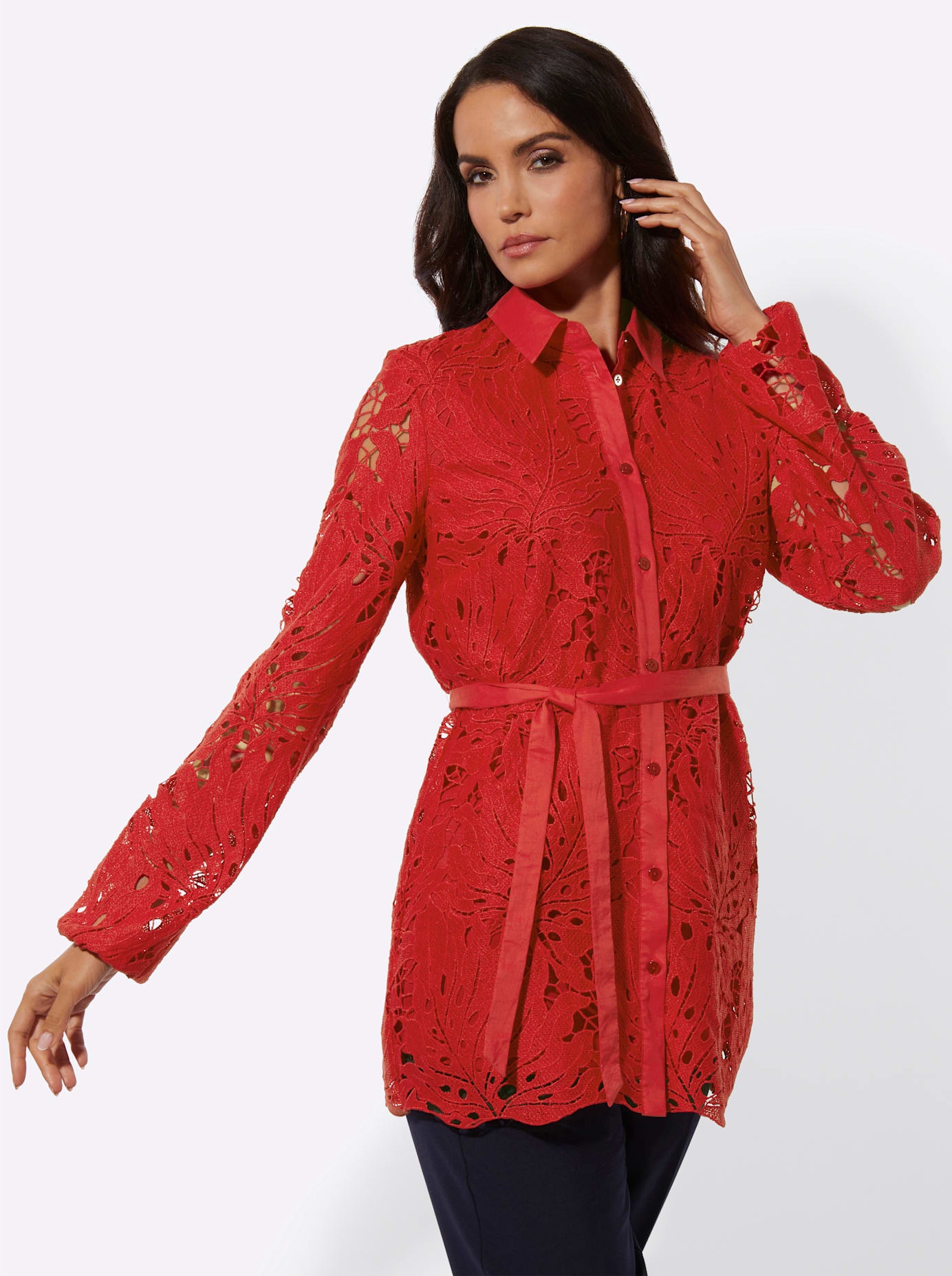 creation L Blouse en dentelle