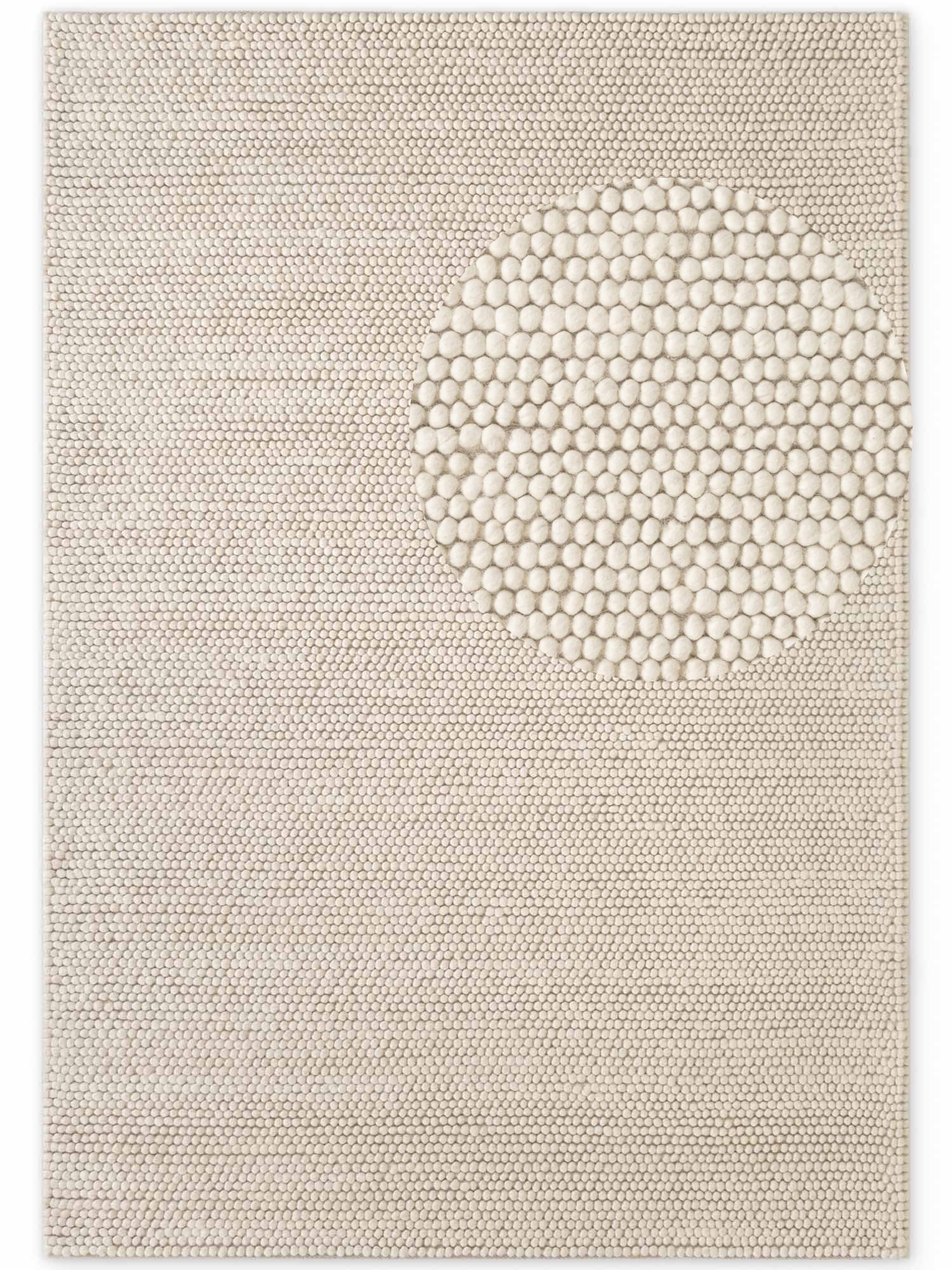Ted Baker Wollteppich »Diana« rechteckig 16 mm Höhe Wolle, Natur, Handgemacht, Wohnzimmer, Esszimmer, Schlafzimmer, Skandi