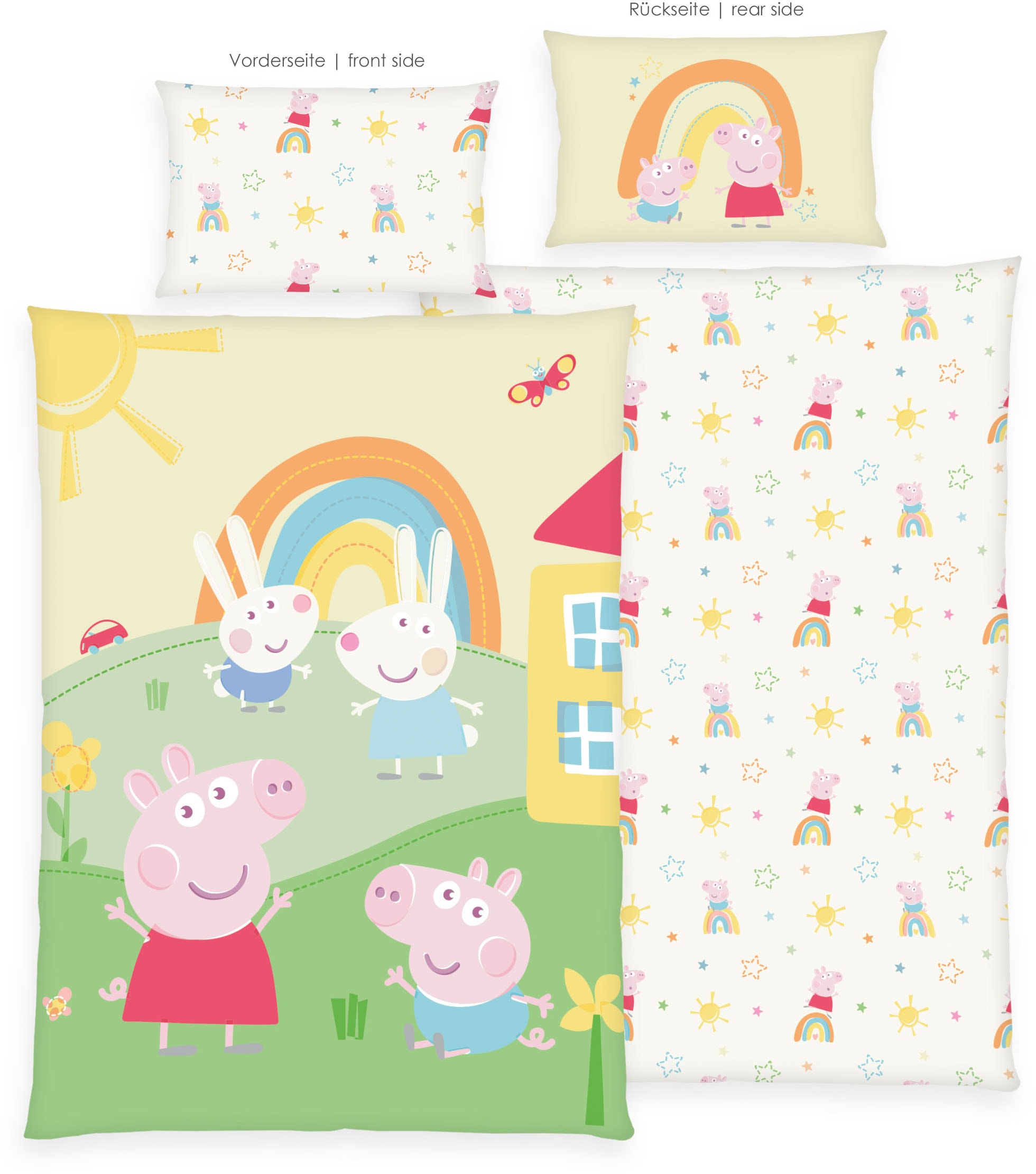 Baby Best Linge de lit pour bébé »Peppa Pig« 2 cuis Parure de lit réversible