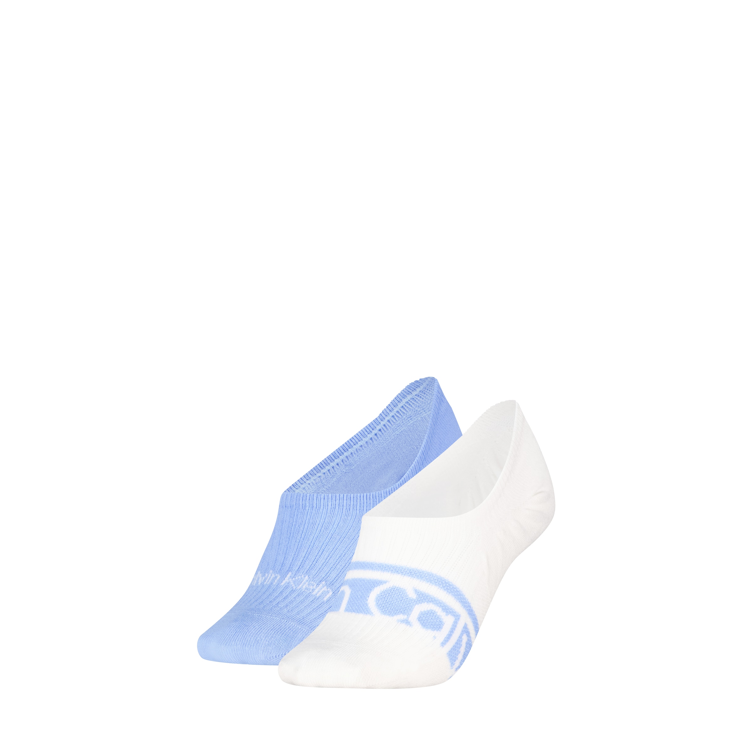 Calvin Klein Füsslinge »CK WOMEN FOOTIE HC LOGO STRIPE« 2 Paar,  Antirutsch Noppen im Fersenbereich, Baumwollmischung