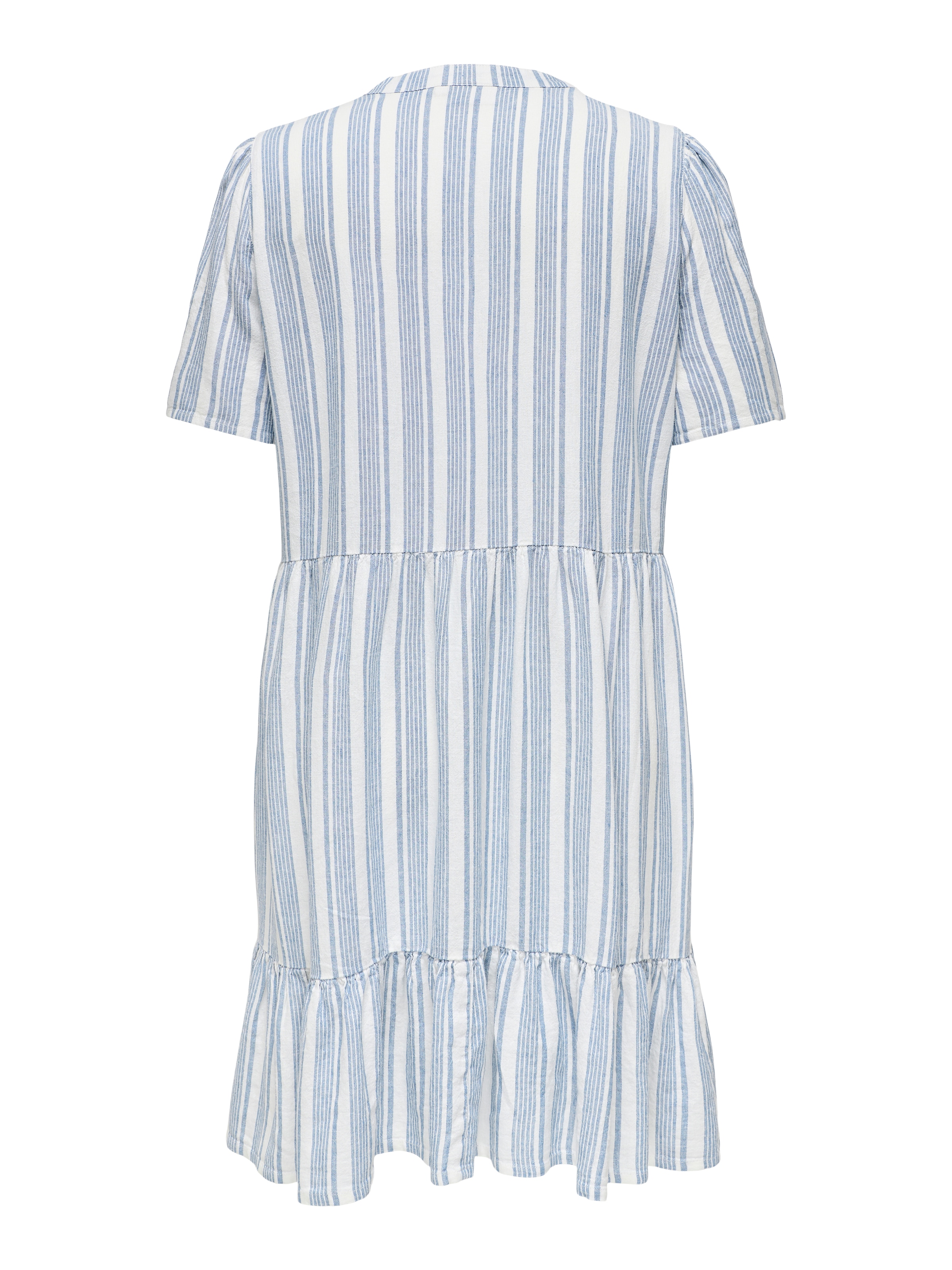 ONLY CARMAKOMA Mini-robe »CARTIRI-CARO S/S V-NECK LIN DRESS  TLR« Sommerkleid