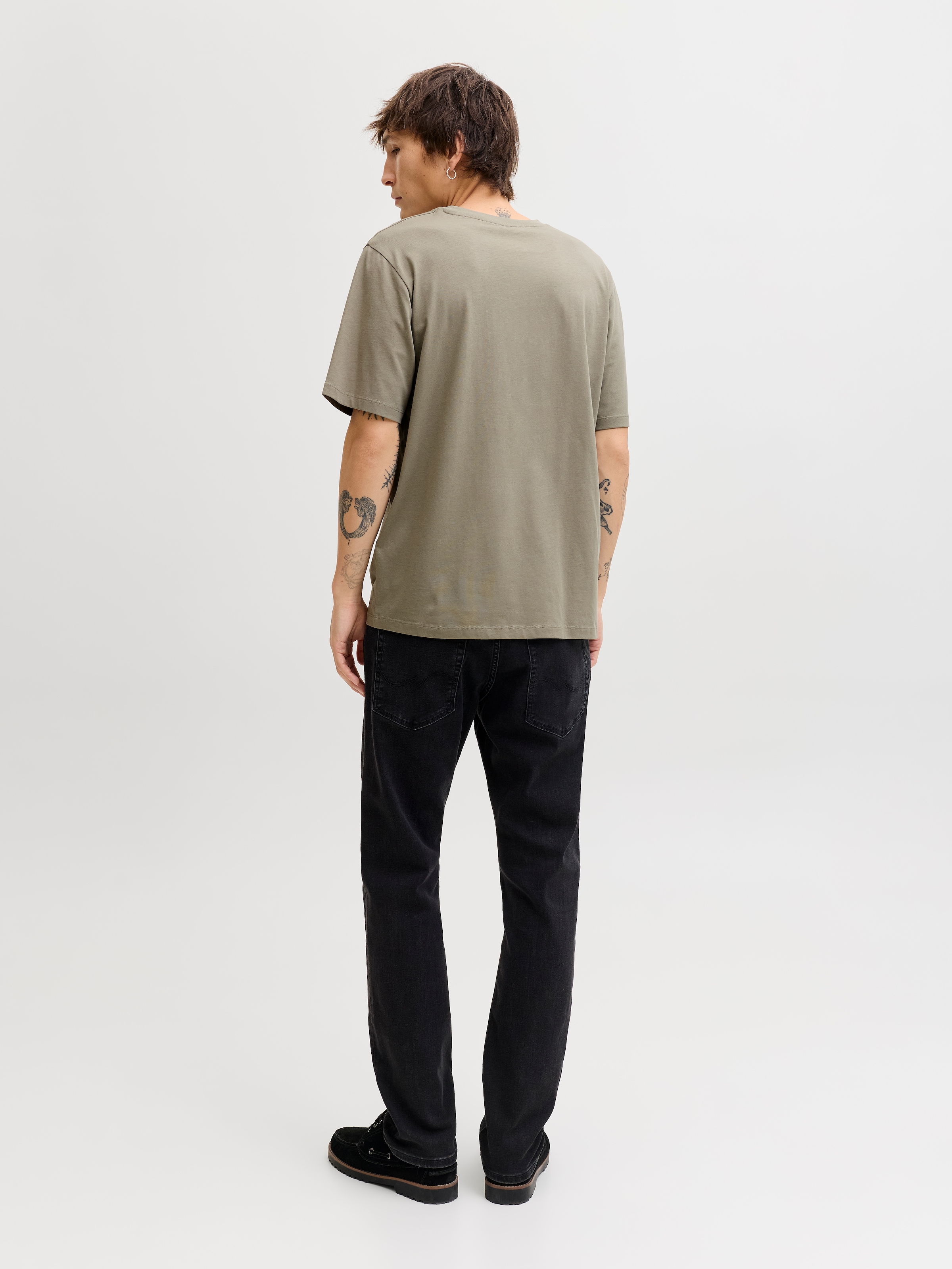 Jack & Jones Rundhalsshirt »JJELOGO TEE SS O-NECK 2 COL SS26 SN« mit Grafikprint