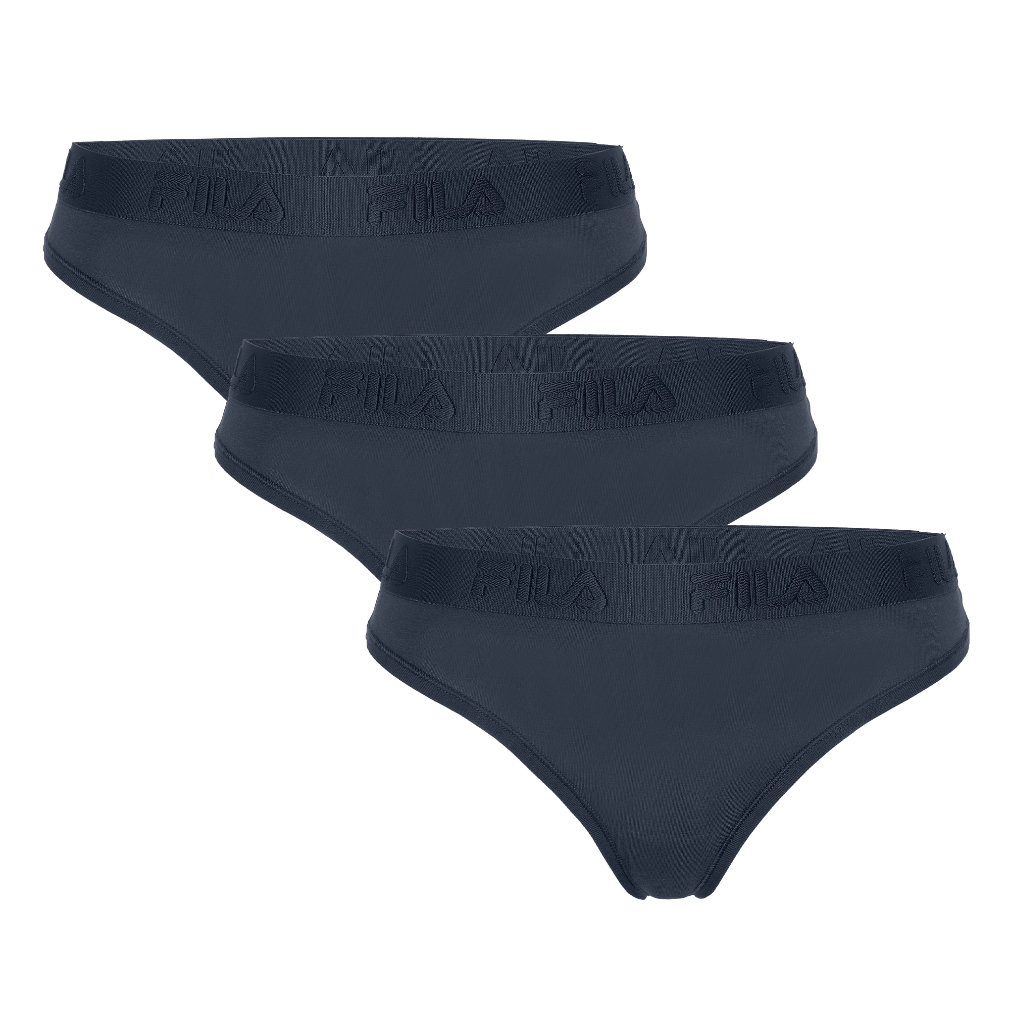 Fila String 3er Pack,  Baumwollmix, elastisch, Logobund