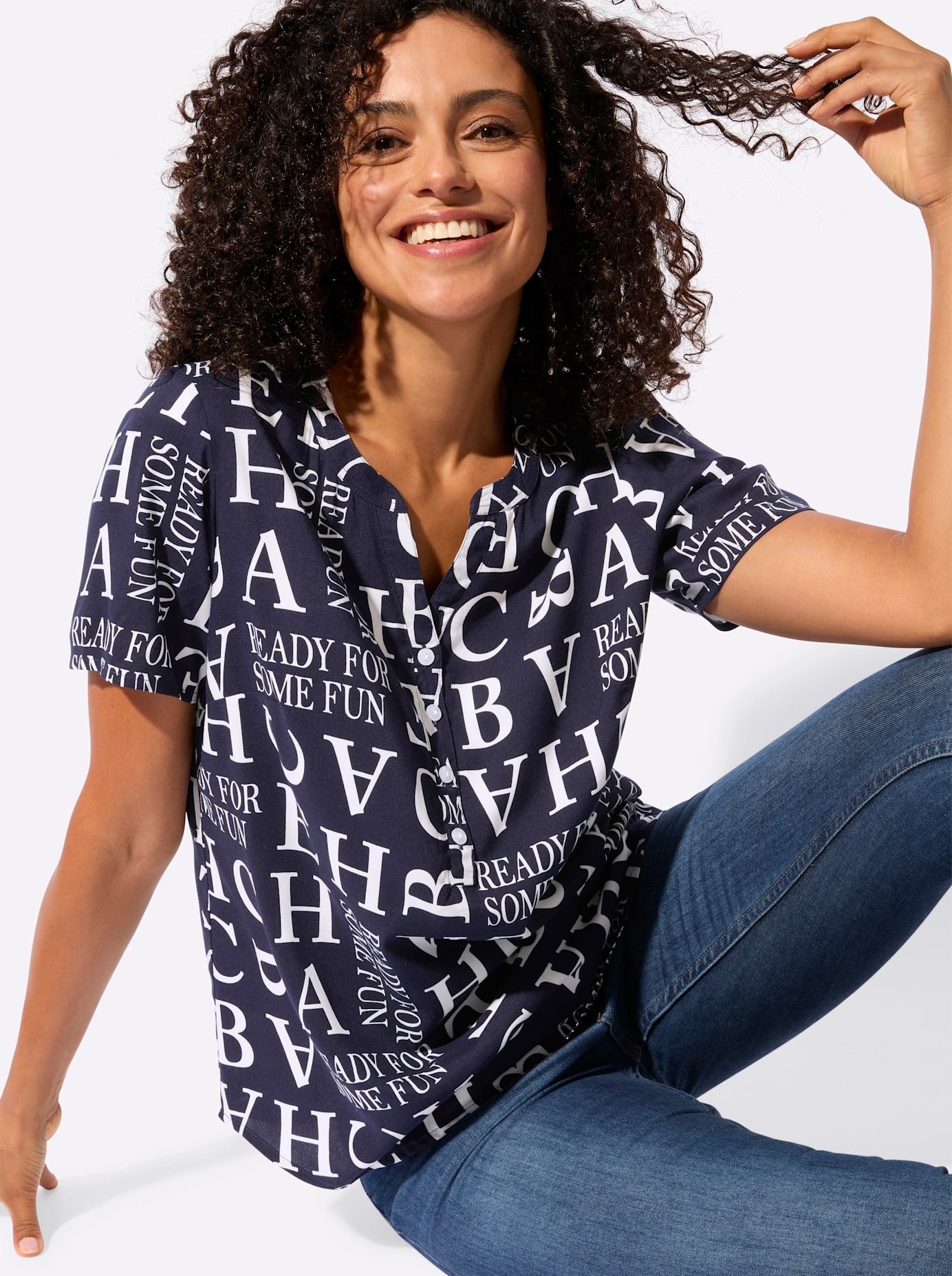 Casual Looks Blouse à pression