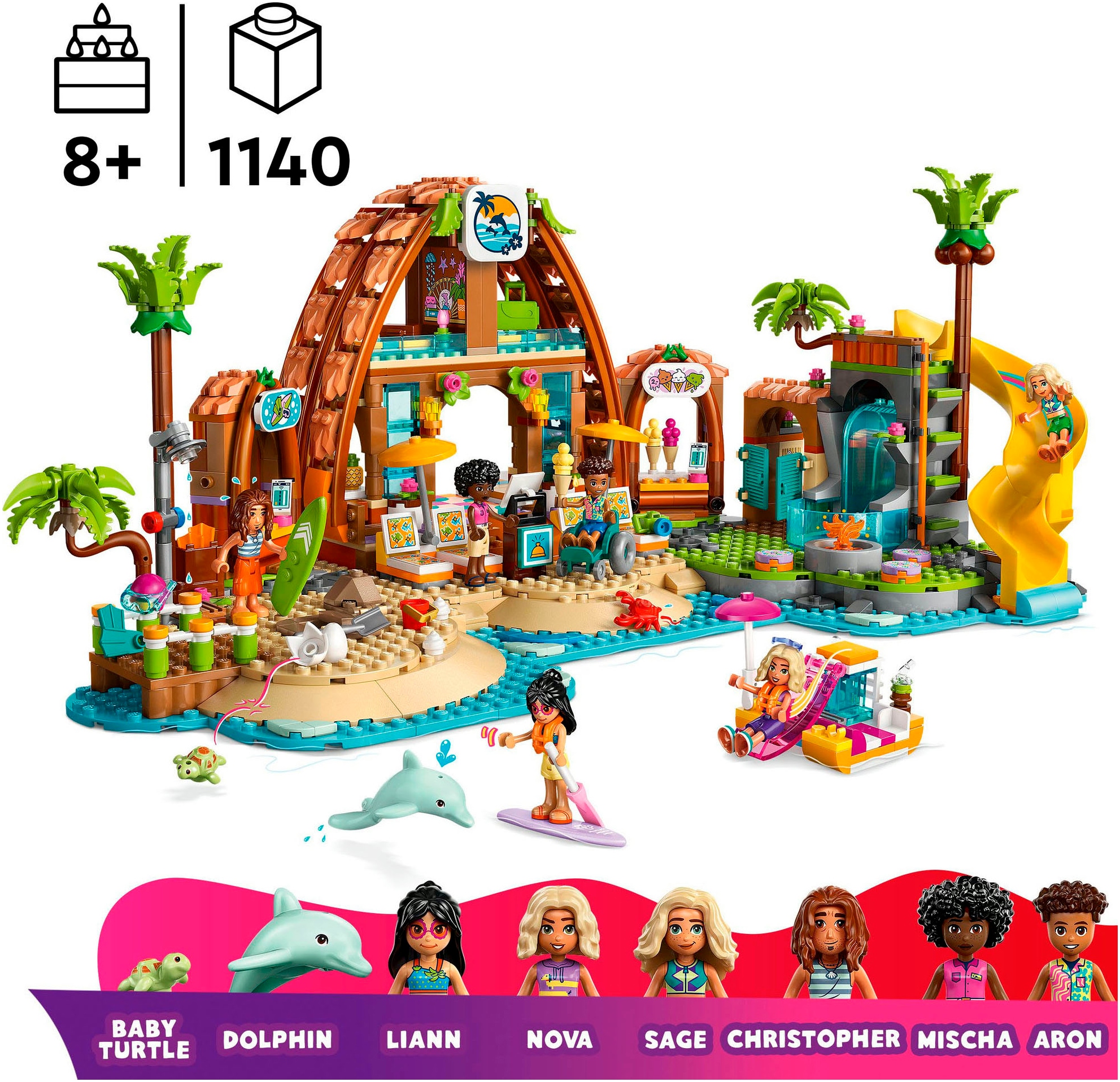 LEGO® Pions de construction »Familienurlaub im Strandresort (42673), LEGO Friends« Made in Europe