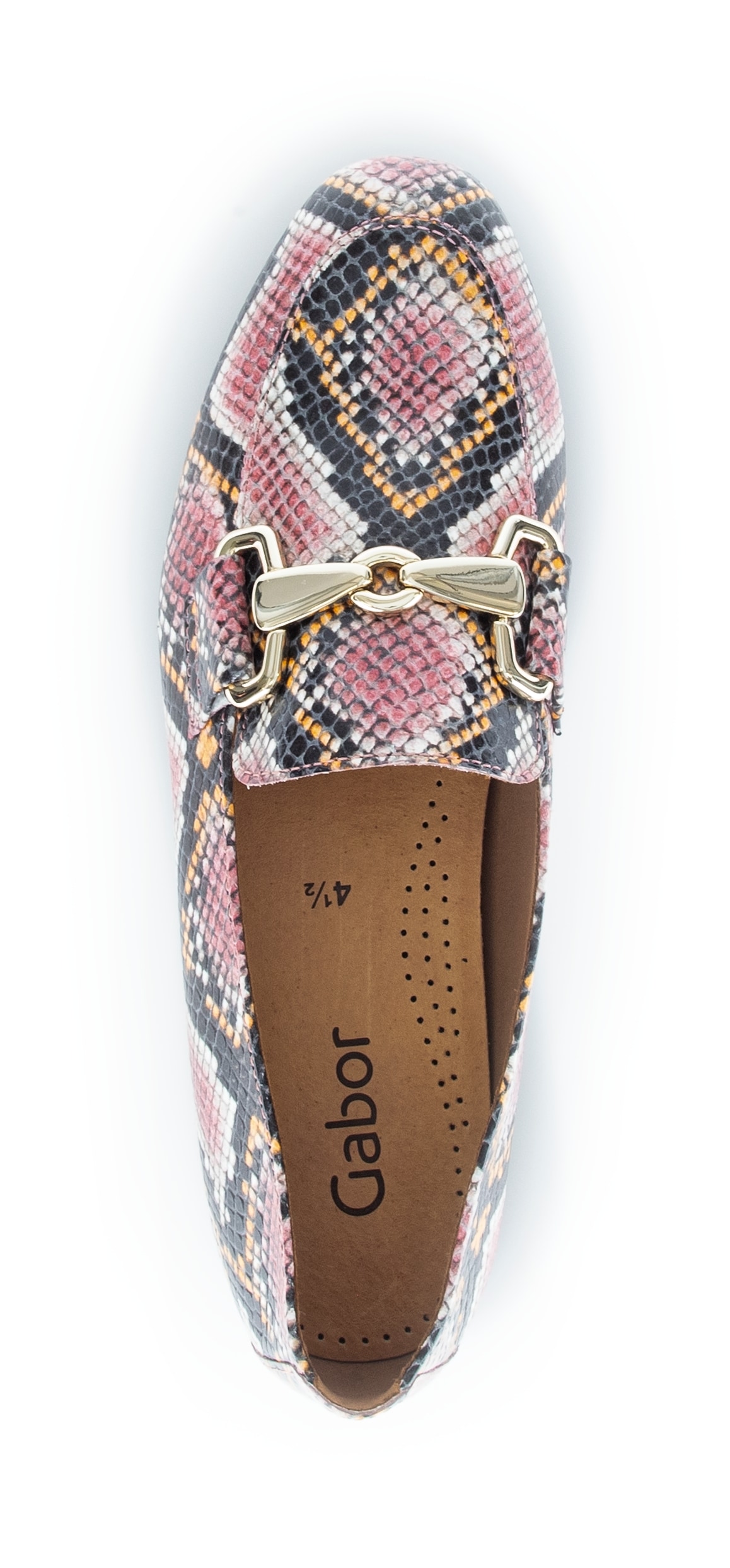 Gabor Slipper  talon bloc, chaussure business avec bride décorative dorée