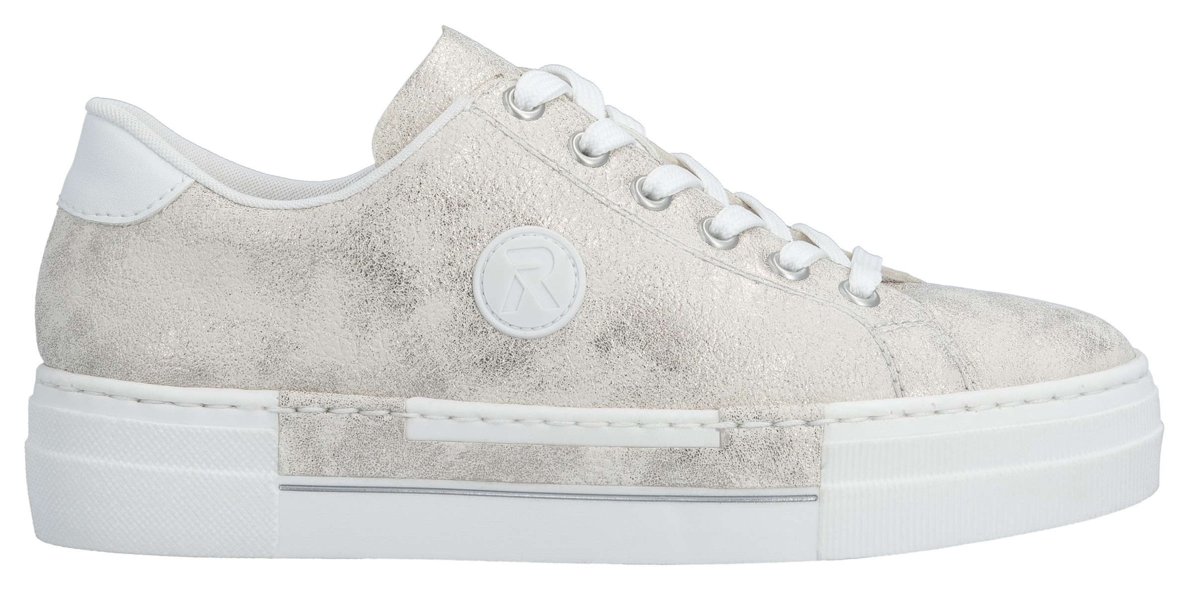 Rieker Sneakers  , Freizeitschuh, Halbschuh, Schnürschuh mit Plateausohle