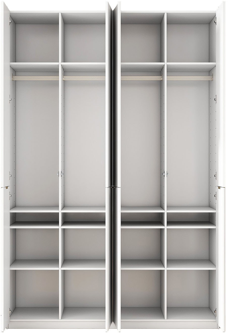 GOODproduct Kleiderschrank »Jorella Schlafzimmerschrank Garderobe mit Softclose« eleganter Schlafzimmerschrank Rillendesign Trend Breite 161cm