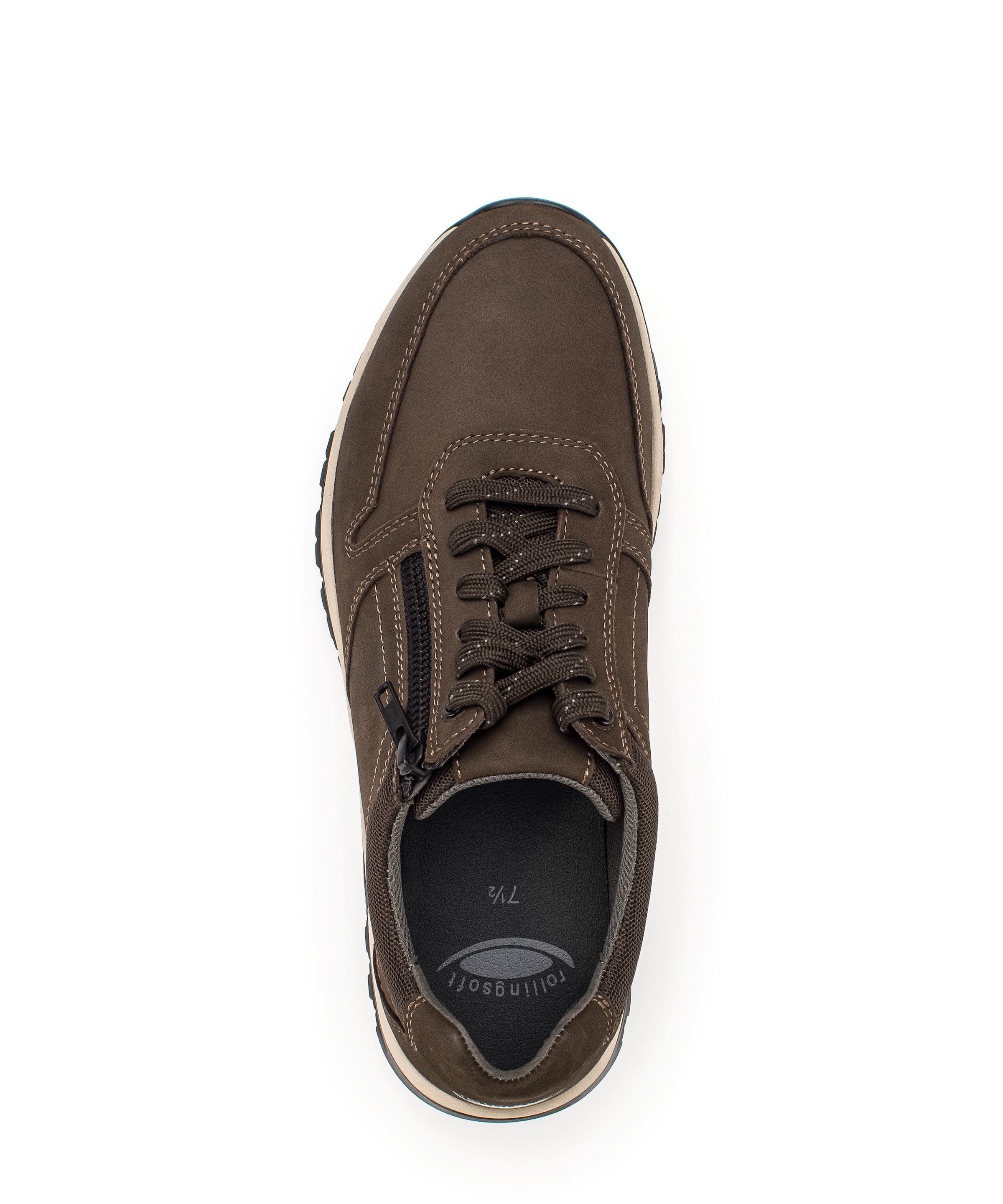 rollingsoft Baskets compensées  Chaussure lacée, chaussure basse avec emblème logo au talon, largeur G