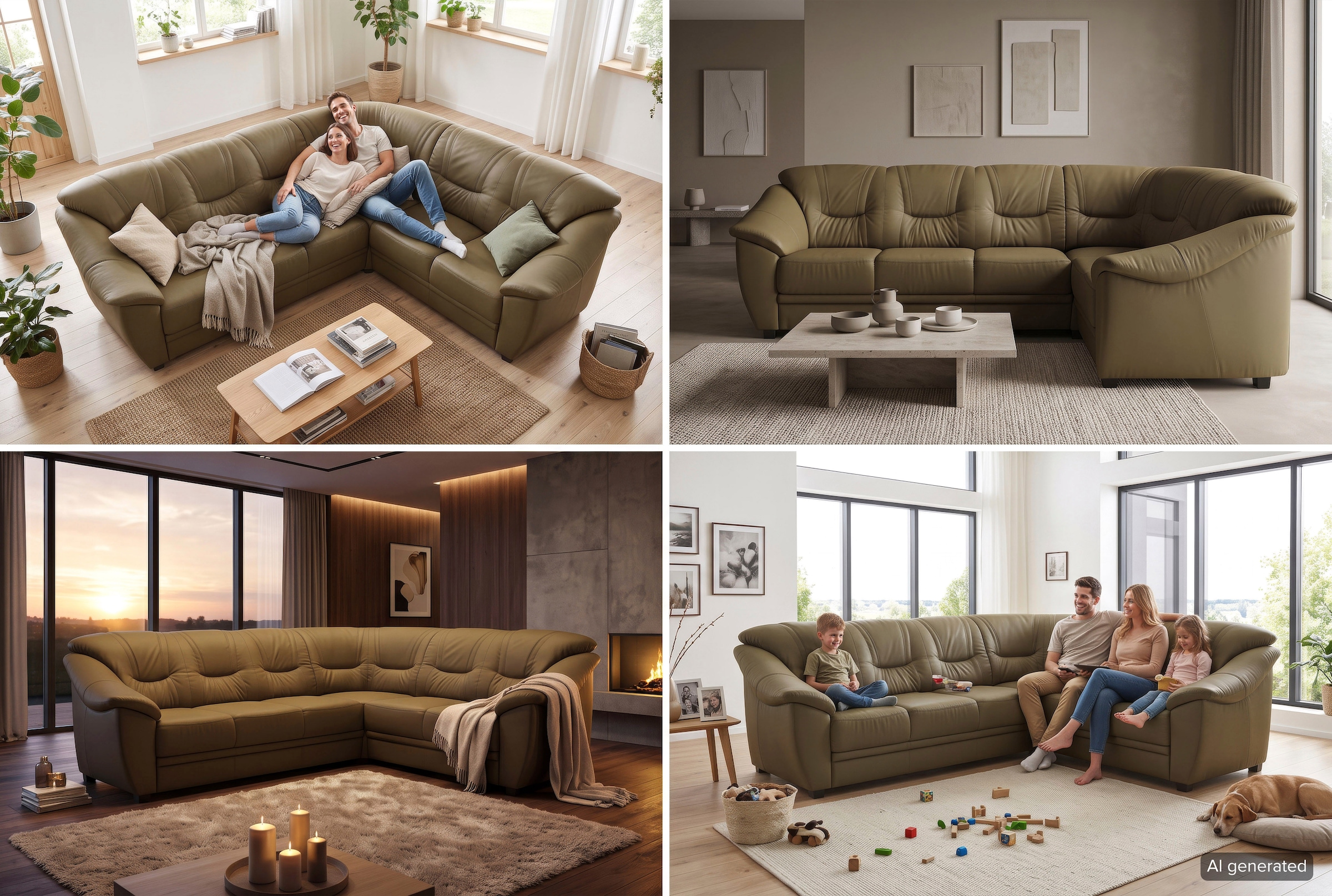 sit&more Ecksofa »Savona L-Form, B. 262 cm, Komfortsitz, Eckcouch mit Stoff- & Lederwahl« optional Schlaffunktion, Liegefl. 120x195 cm