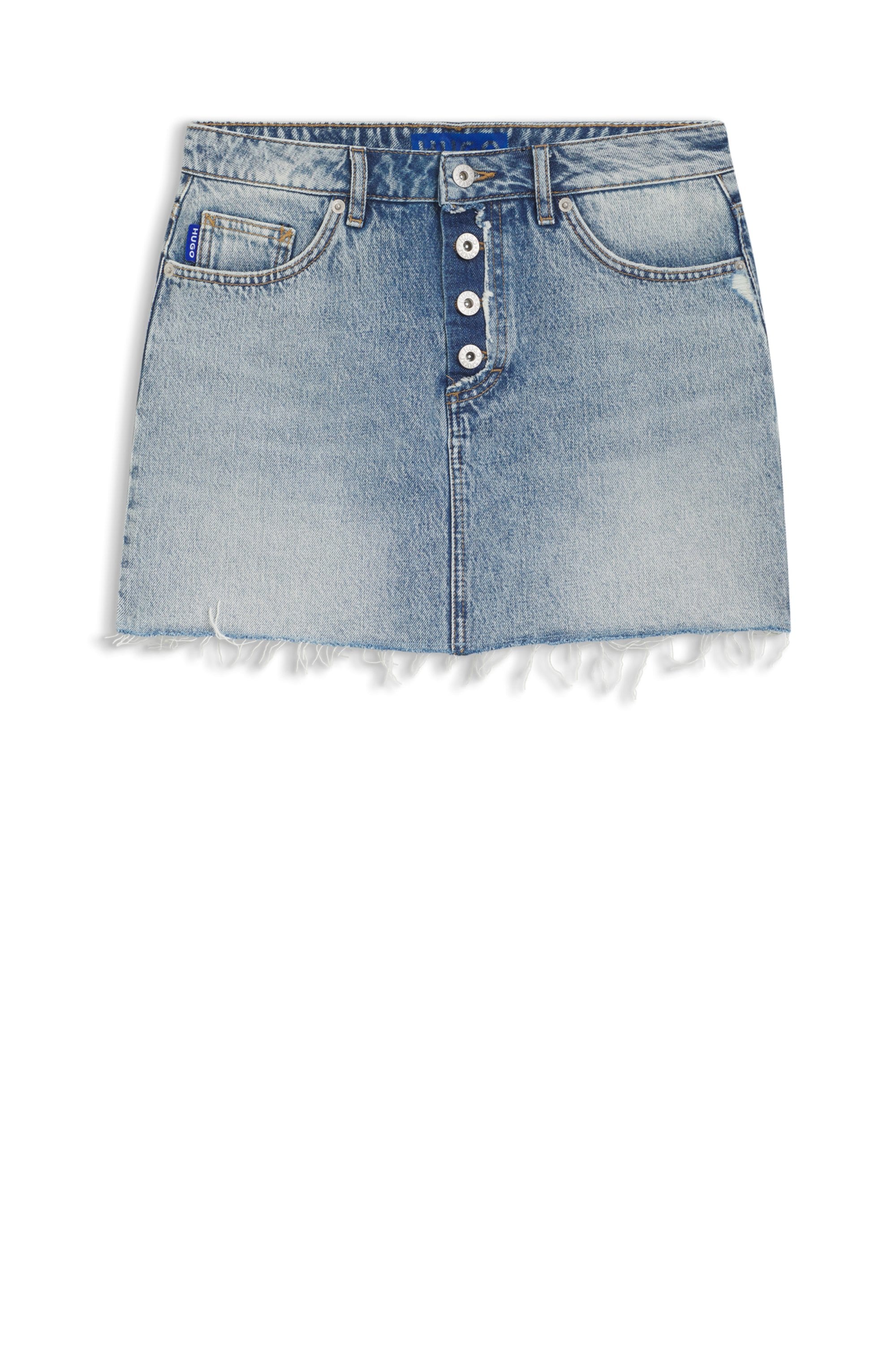 HUGO Blue Jupe en jean »Galanie« in Mini-Länge, Mid Rise