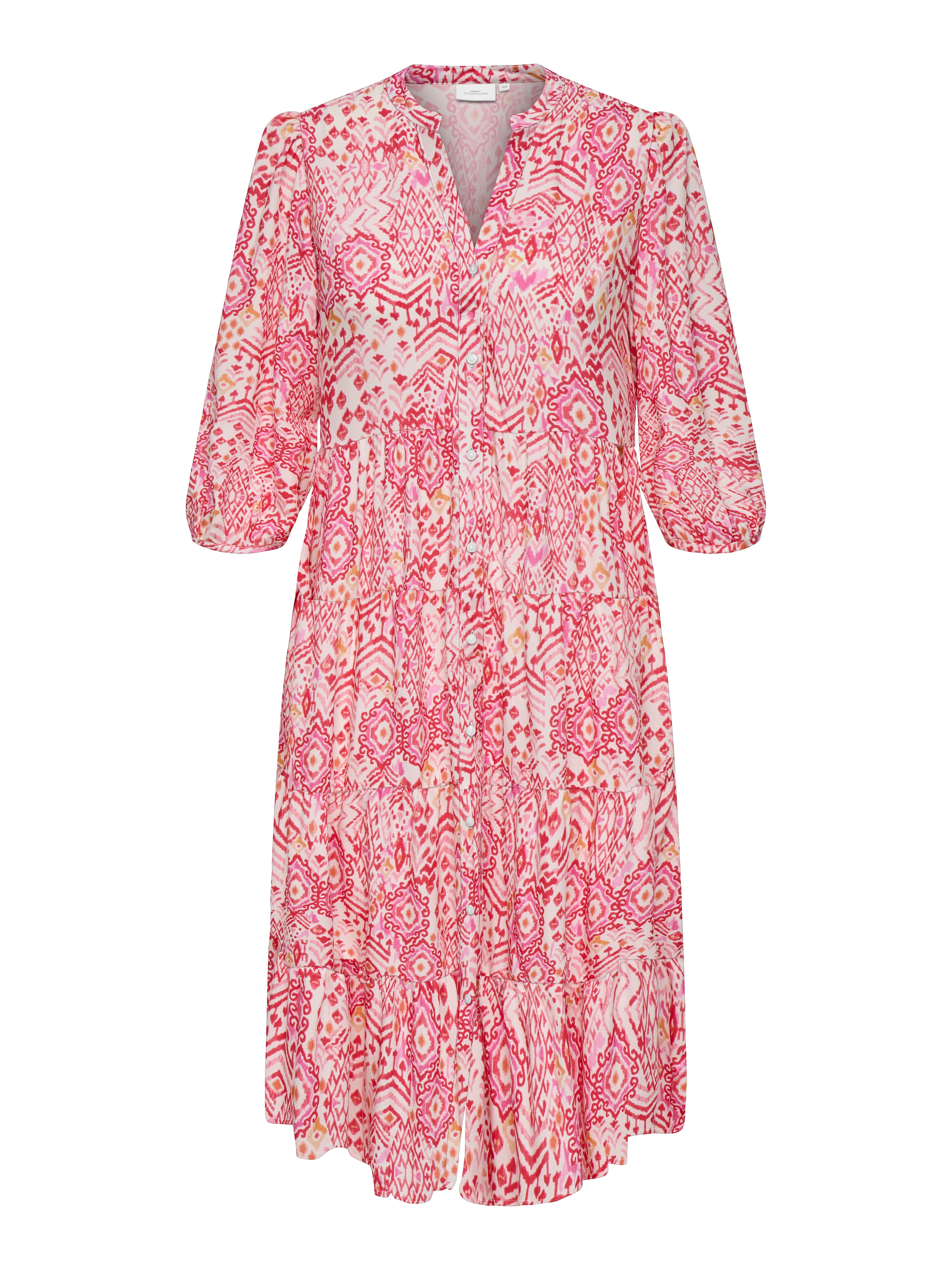 ONLY CARMAKOMA Tunikakleid »CARMILANA 3/4 DRESS WVN NOOS« Sommerkleid