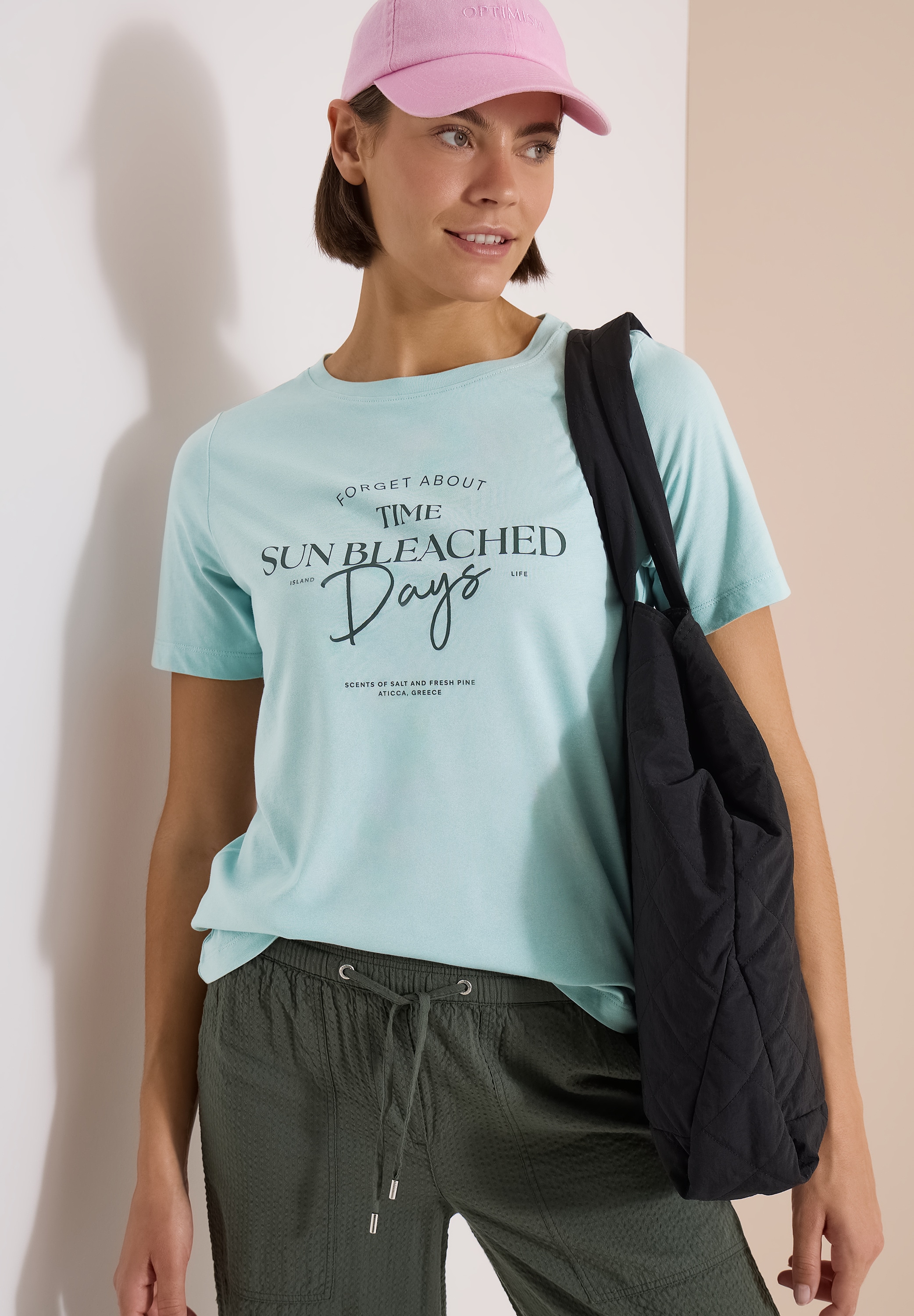 Cecil Print-Shirt »Style Lea« Sommershirt, Rundhals, Baumwolle, bedruckt