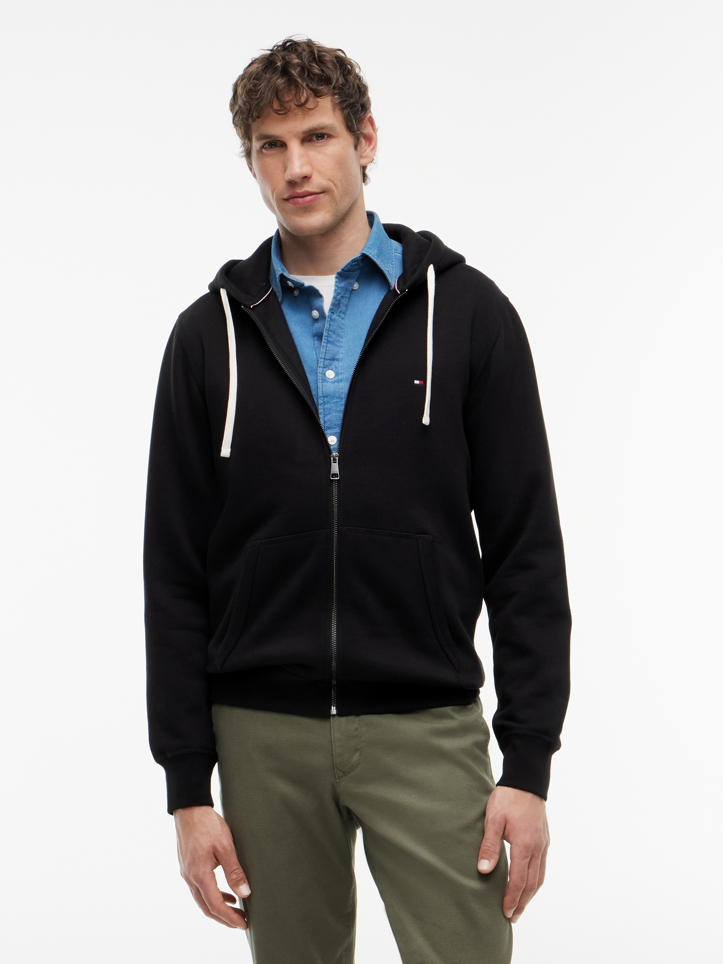 Tommy Hilfiger Kapuzensweatjacke »ESSENTIAL FLEECE HOODED REGULAR«