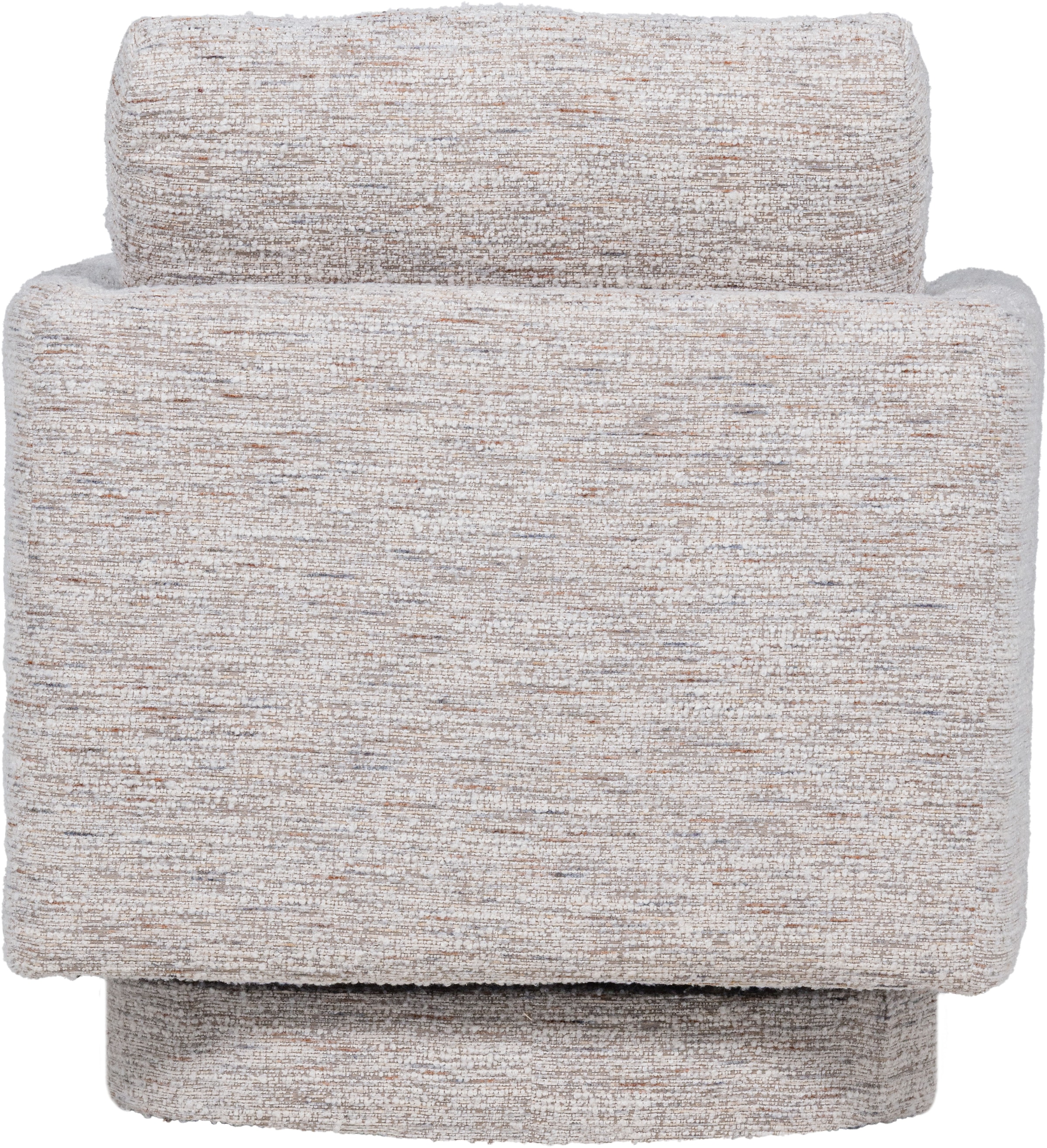 WOOOD Fauteuil pivotant »Oska mit Sizz-Melange-Bezug und Drehmechanismus B 78 x T 79 x H 64 cm« Haute résistance à l'usure, capacité de charge 130 kg, accoudoirs intégrés