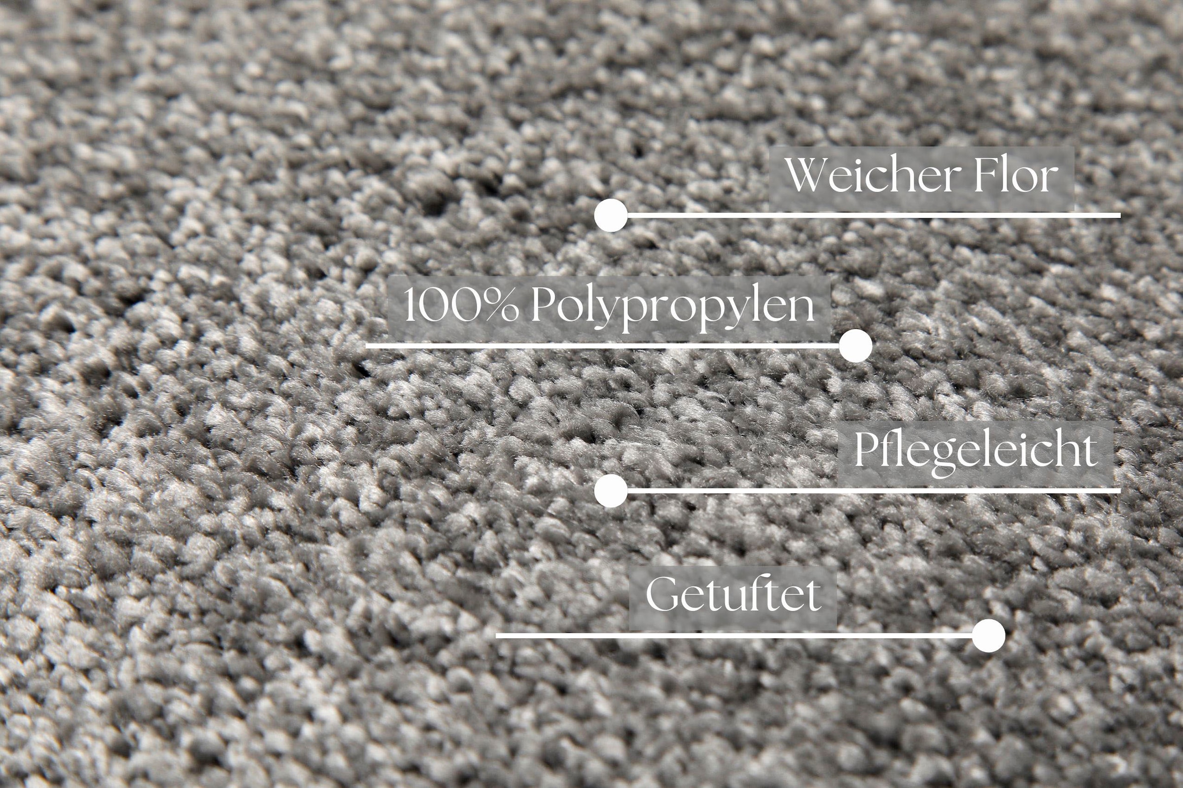 GOODproduct Teppich »Lisbea« rechteckig 17 mm Höhe moderner dichter weicher Kurzflorteppich, Wohnzimmer, Schlafzimmer