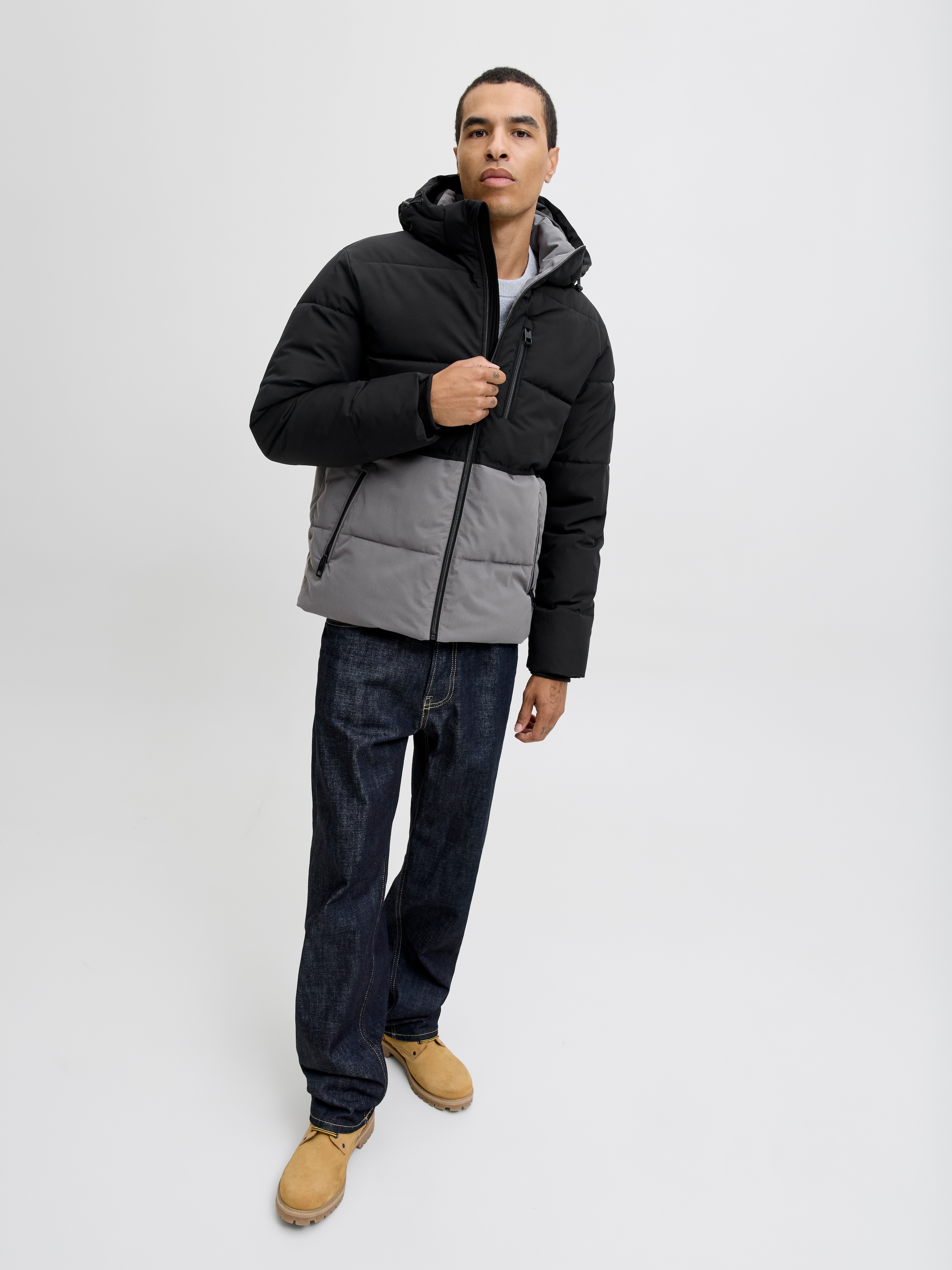 Jack & Jones Steppjacke »JJEOWEN PUFFER SN« mit Kapuze