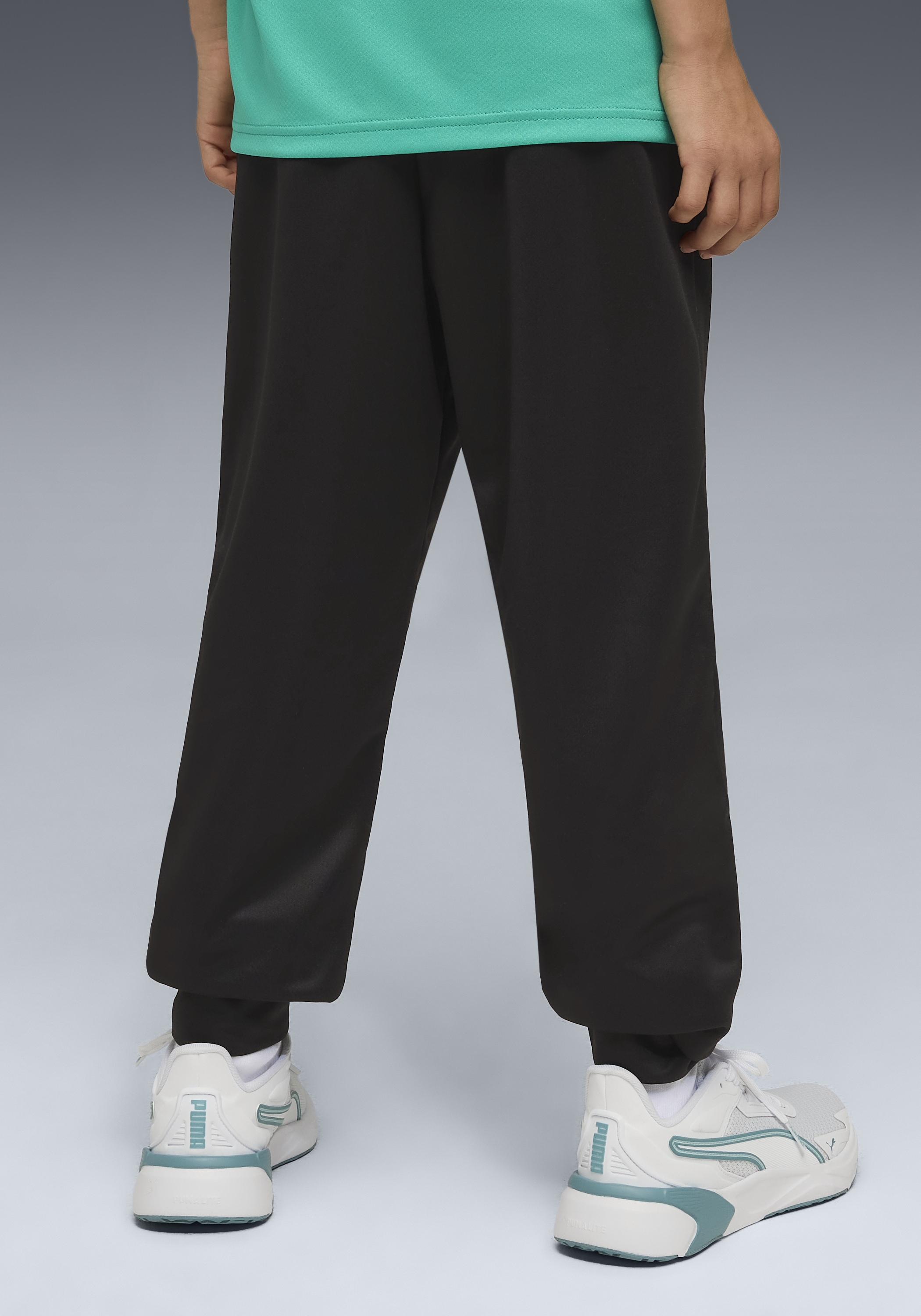 PUMA Pantalon de survêtement »ACTIVE SPORTS POLY PANTS B«  avec poches fendues, Regular Fit, avec applications imprimées