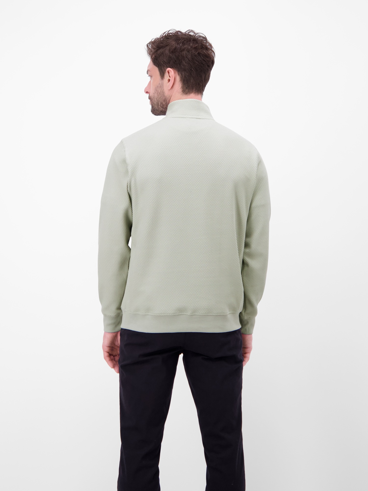 LERROS Sweat-shirt »Troyer mit Reissverschlusskragen«
