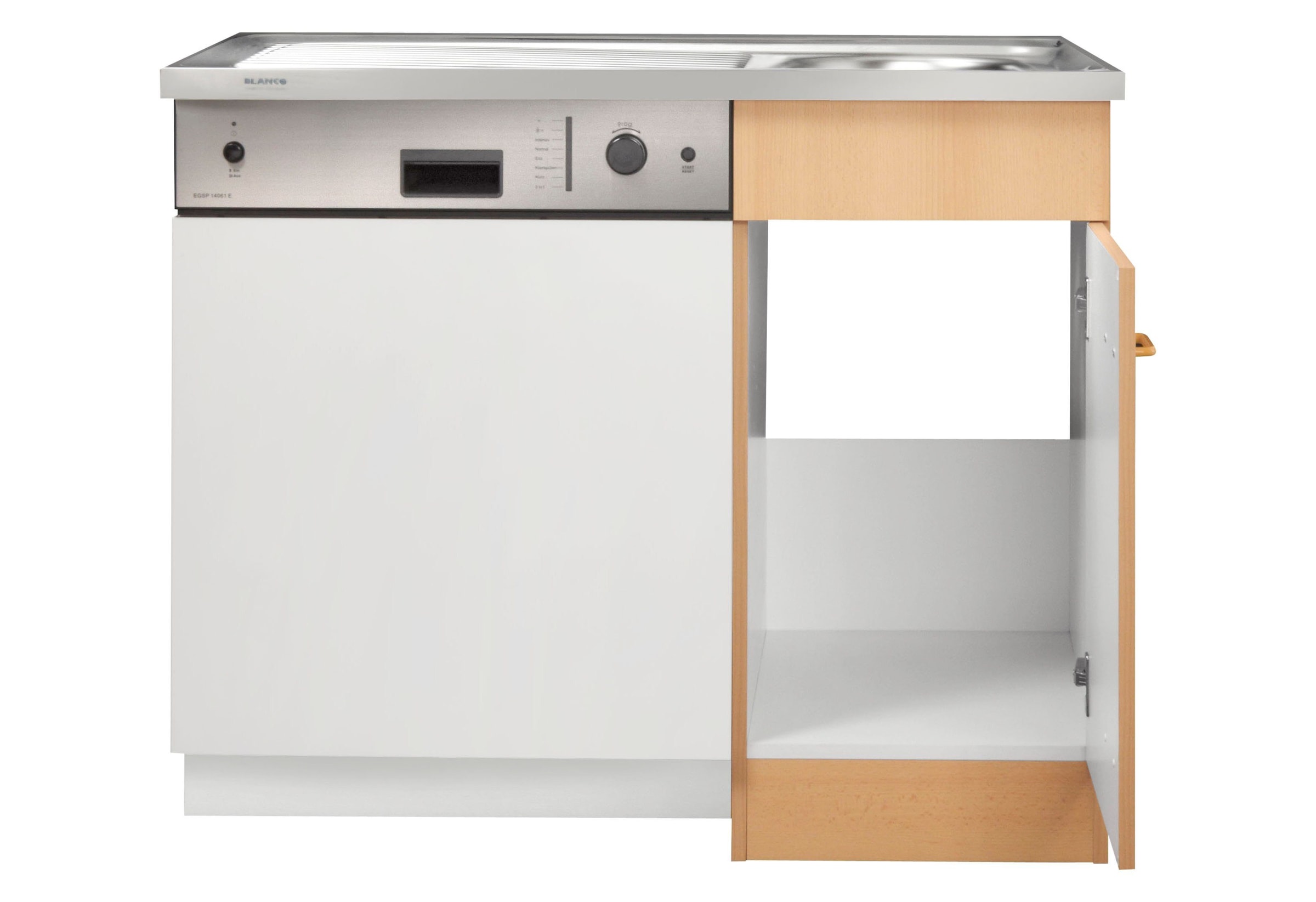 KOCHSTATION Spülenschrank »KS-Elster« Spülzentrum für Geschirrspüler, ohne Front B/H/T: ca. 100/85/60 cm